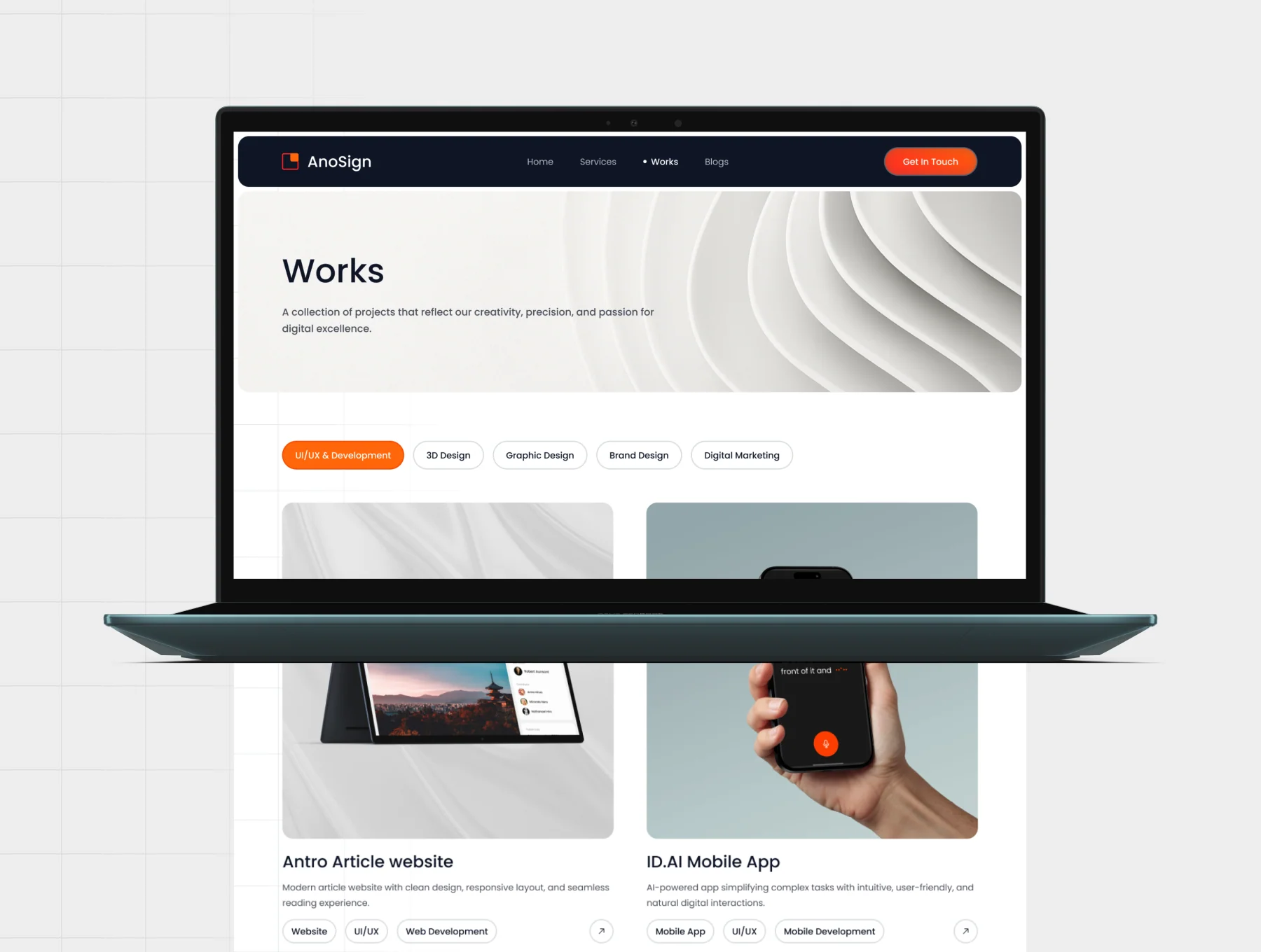 Anosign - Digital Agency Website Template 7