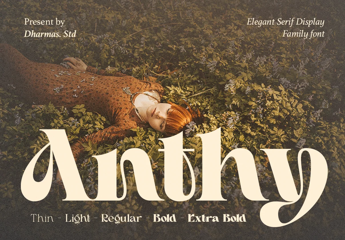 Anthy - Modern Decorative Family Font