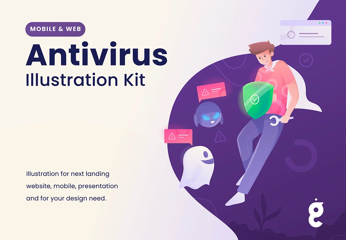 Antivirus Illustration Kit