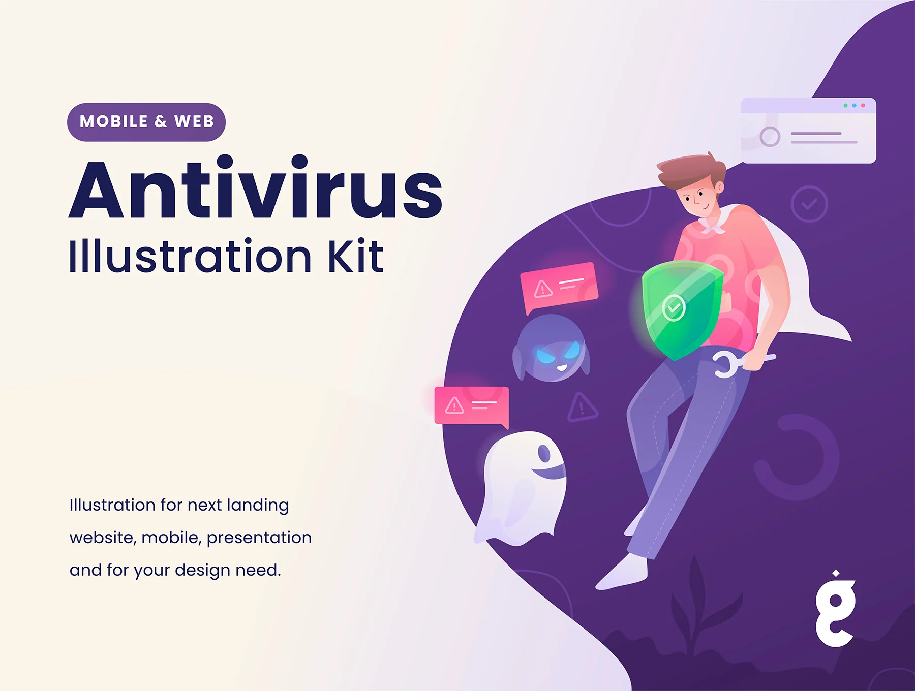 Antivirus Illustration Kit