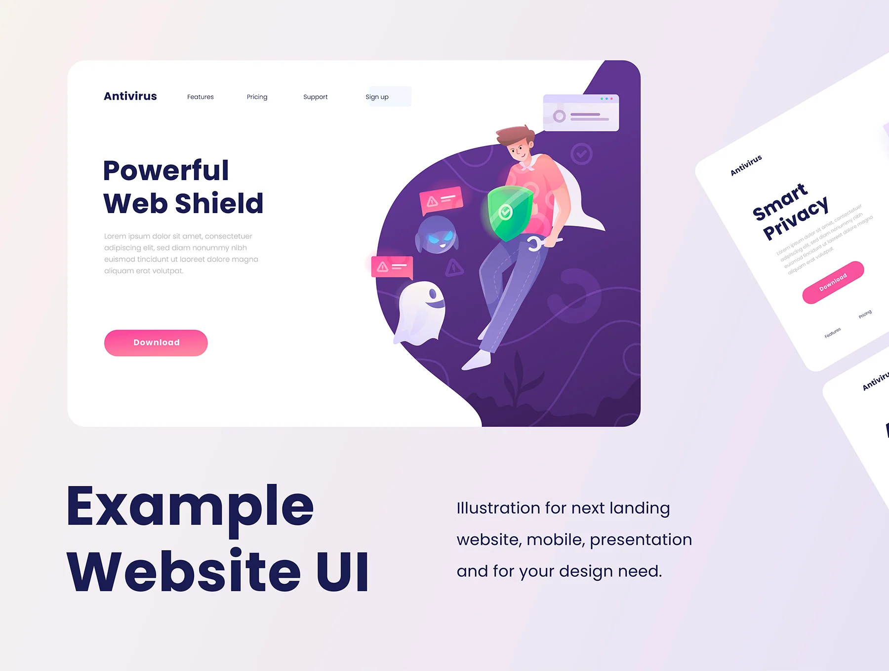 Antivirus Illustration Kit 5