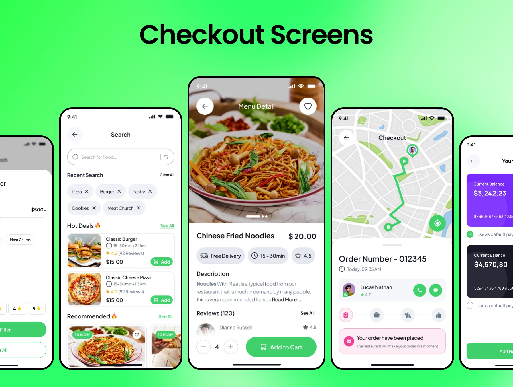 Anwara Food Delivery Mobile App UI Kit 6