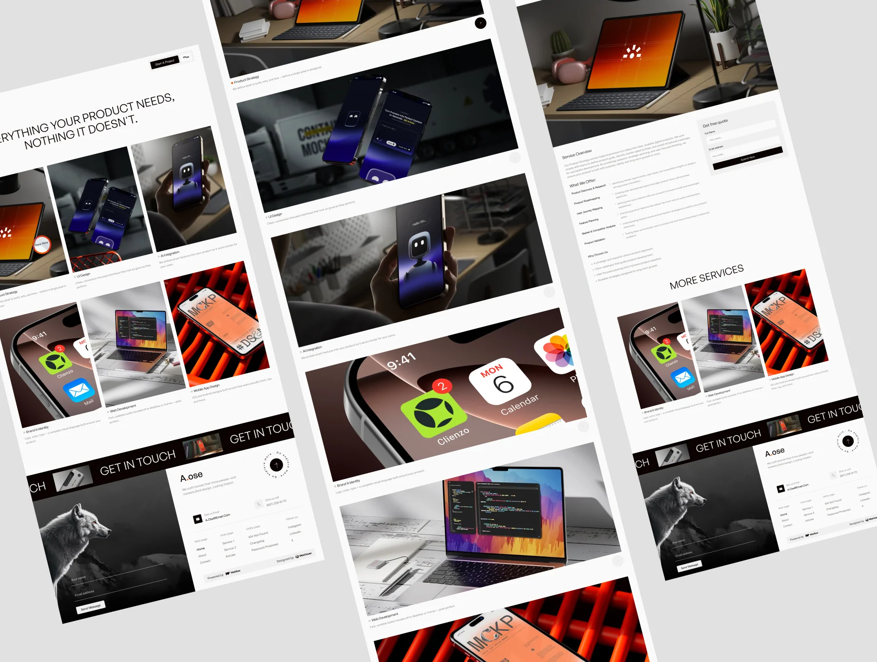 A.ose — Modern Agency Webflow Template 3