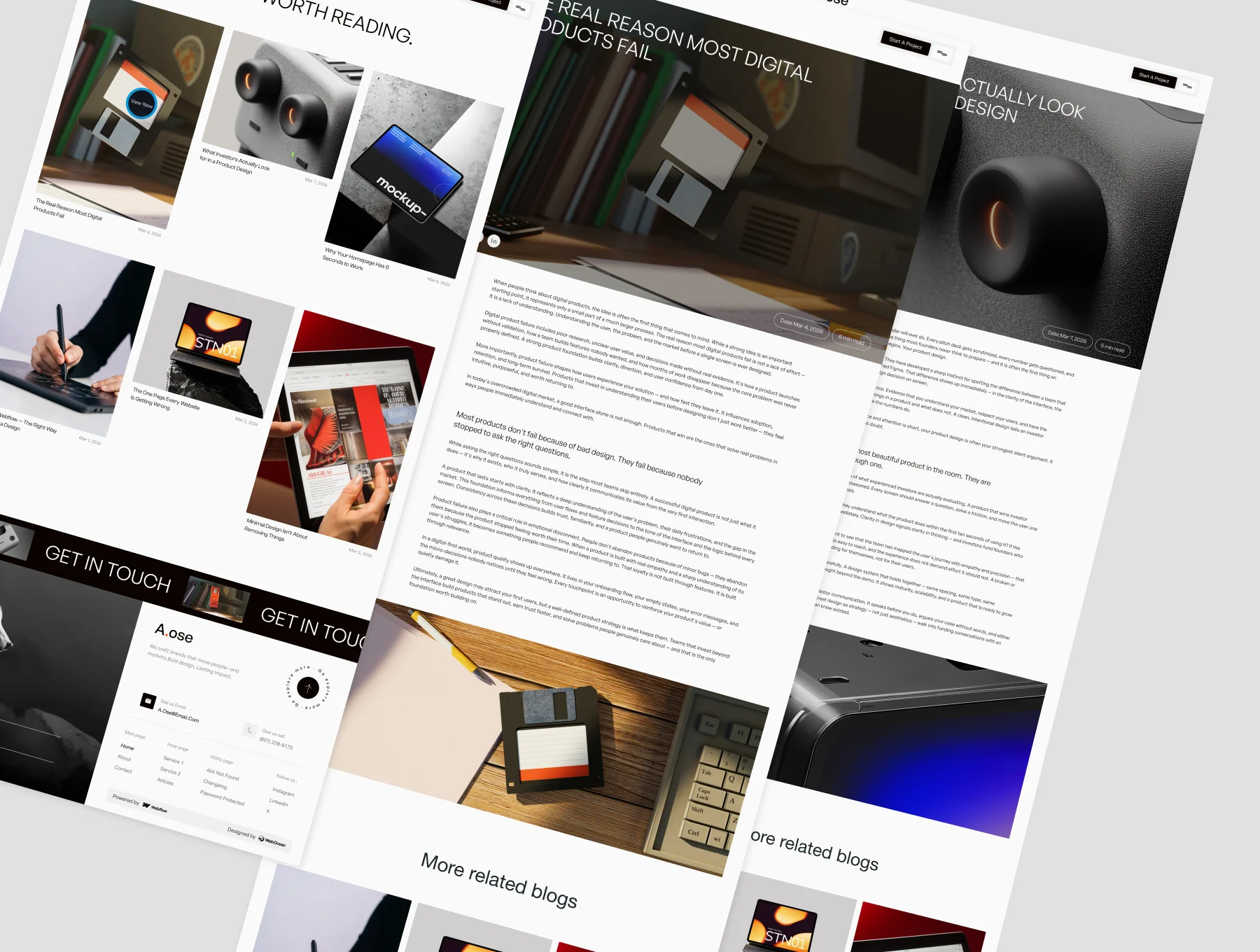 A.ose — Modern Agency Webflow Template 5