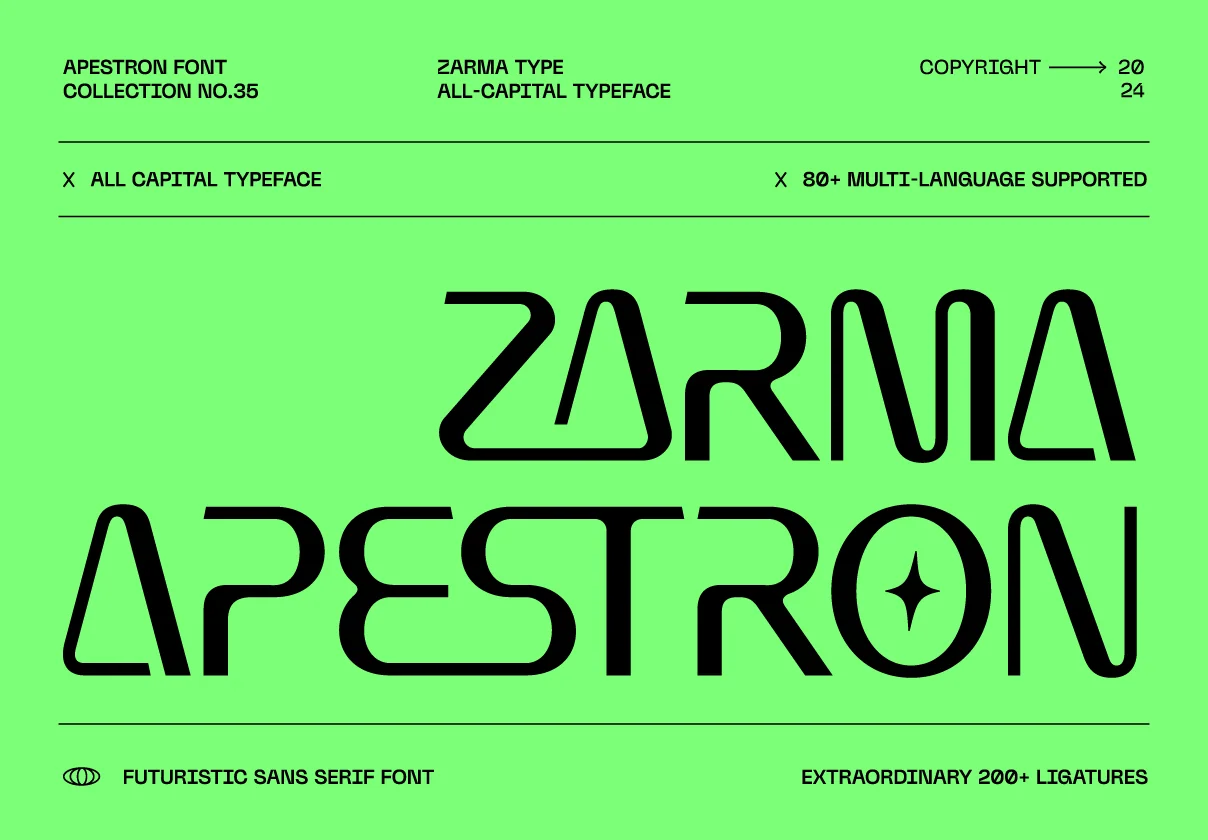 Apestron - Futuristic Font