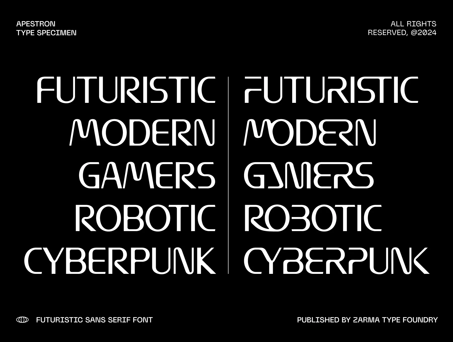 Apestron - Futuristic Font 5
