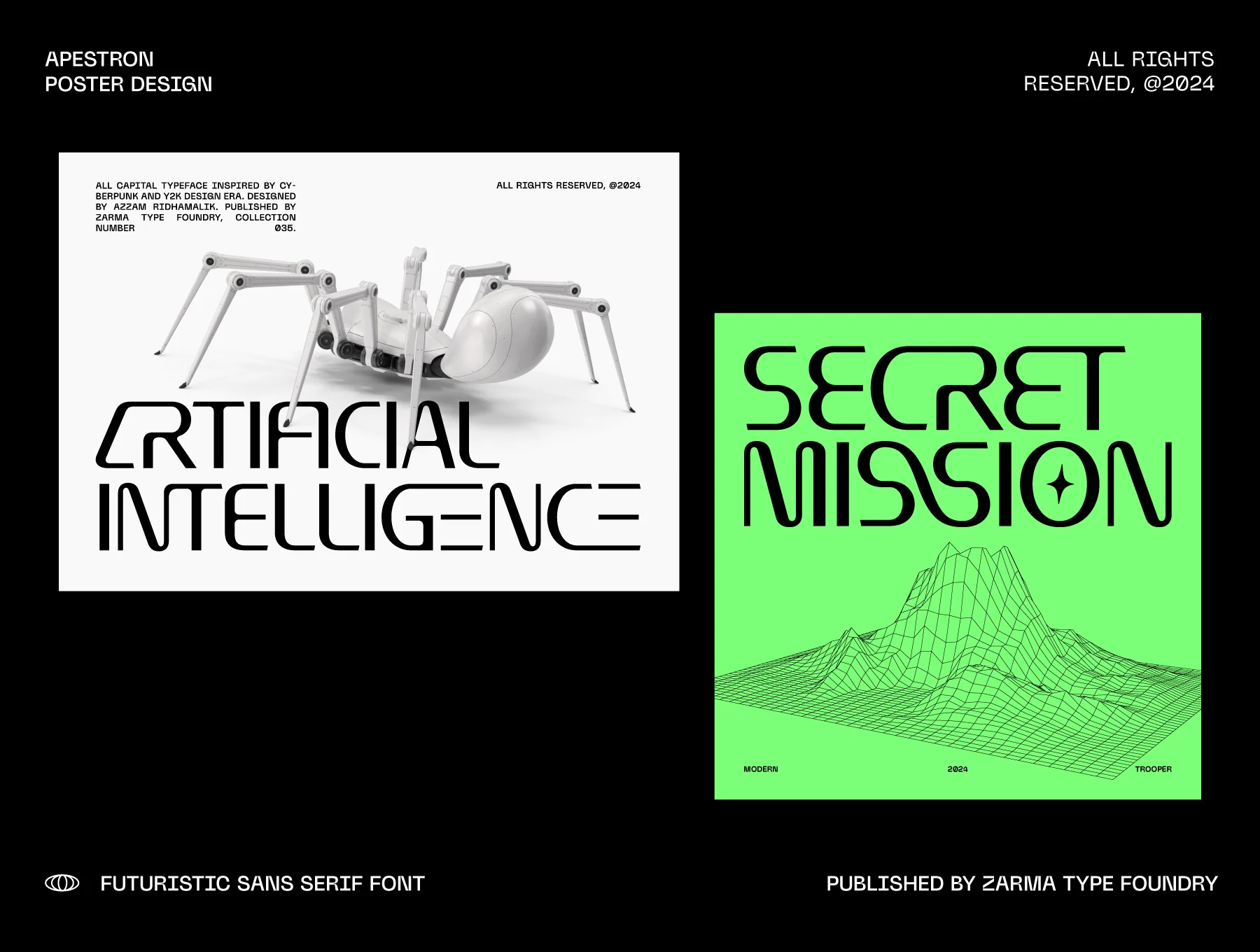 Apestron - Futuristic Font 6