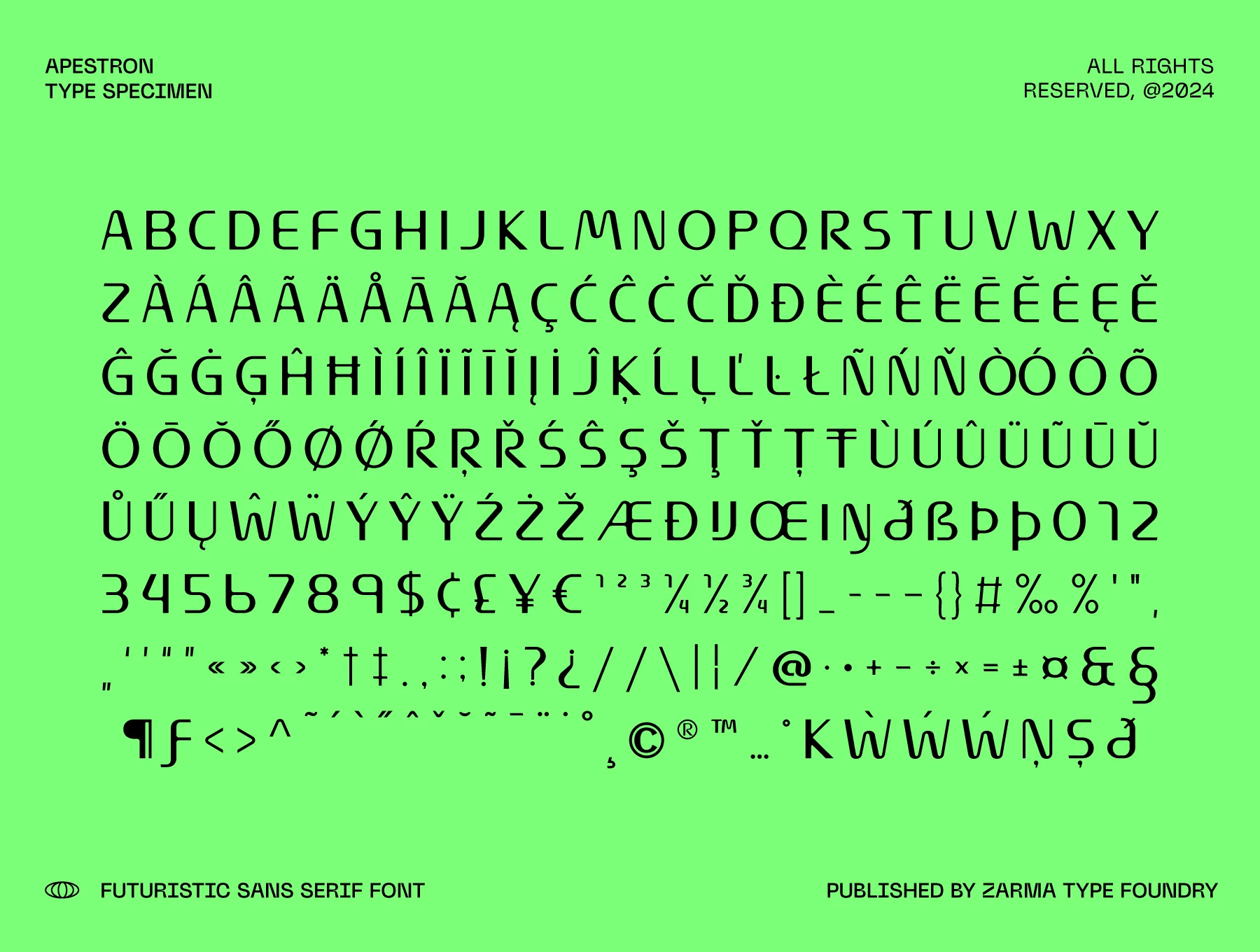 Apestron - Futuristic Font 7