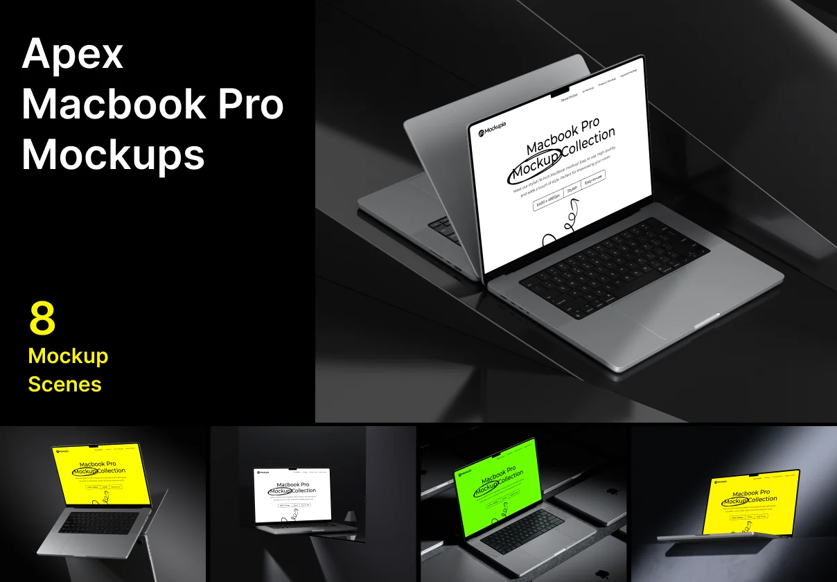 Apex Macbook Pro Mockups