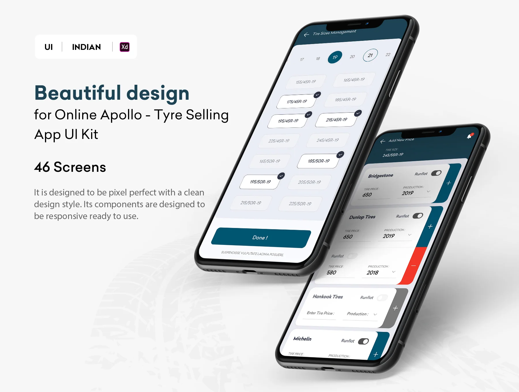 Apollo - Tyre Selling App UI Kit 3