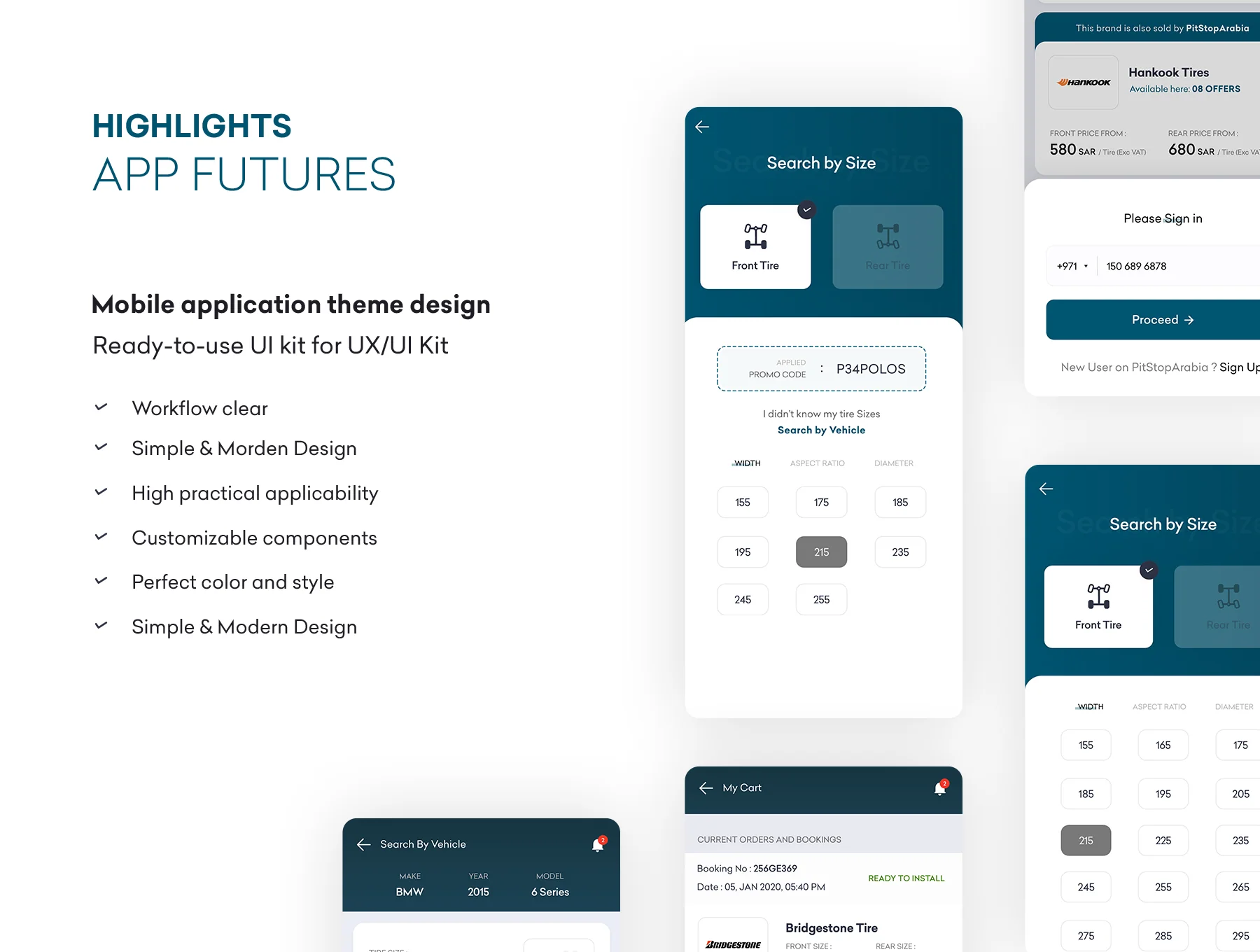 Apollo - Tyre Selling App UI Kit 4