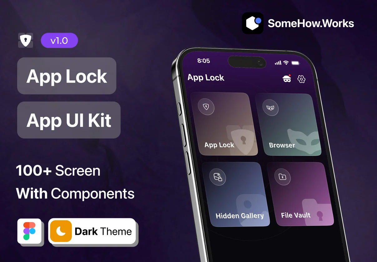 App Lock | Protect your Privacy - Mobile App UI Kit