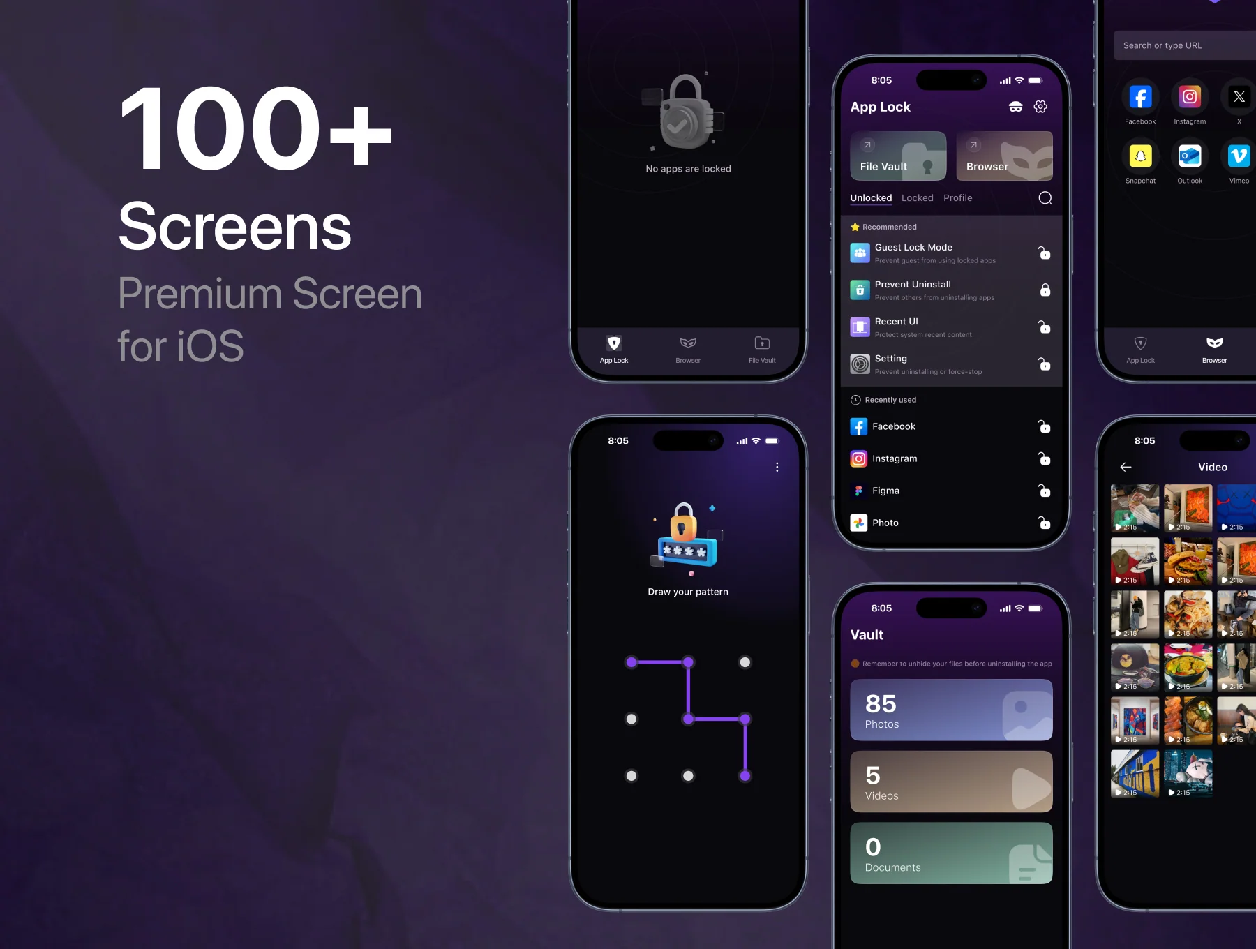 App Lock | Protect your Privacy - Mobile App UI Kit 2
