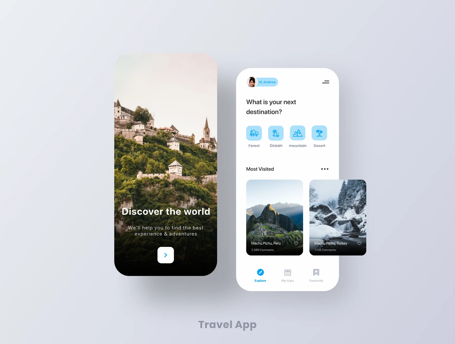 App Screens for Multipurpose 3