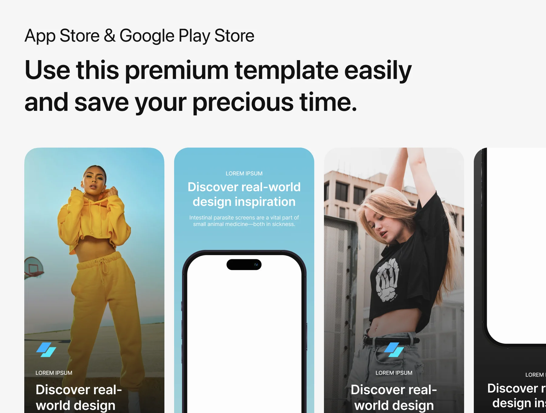 App Store & Google Play Store Screenshot Templates 2