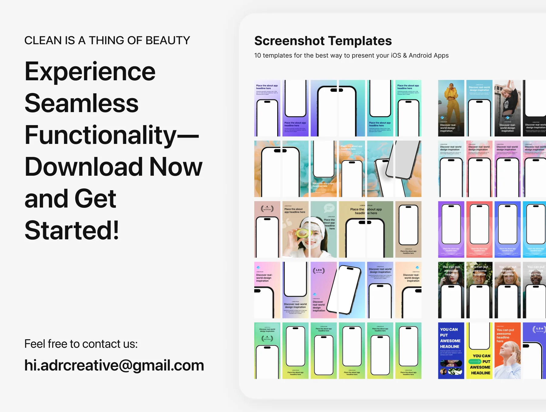 App Store & Google Play Store Screenshot Templates 4