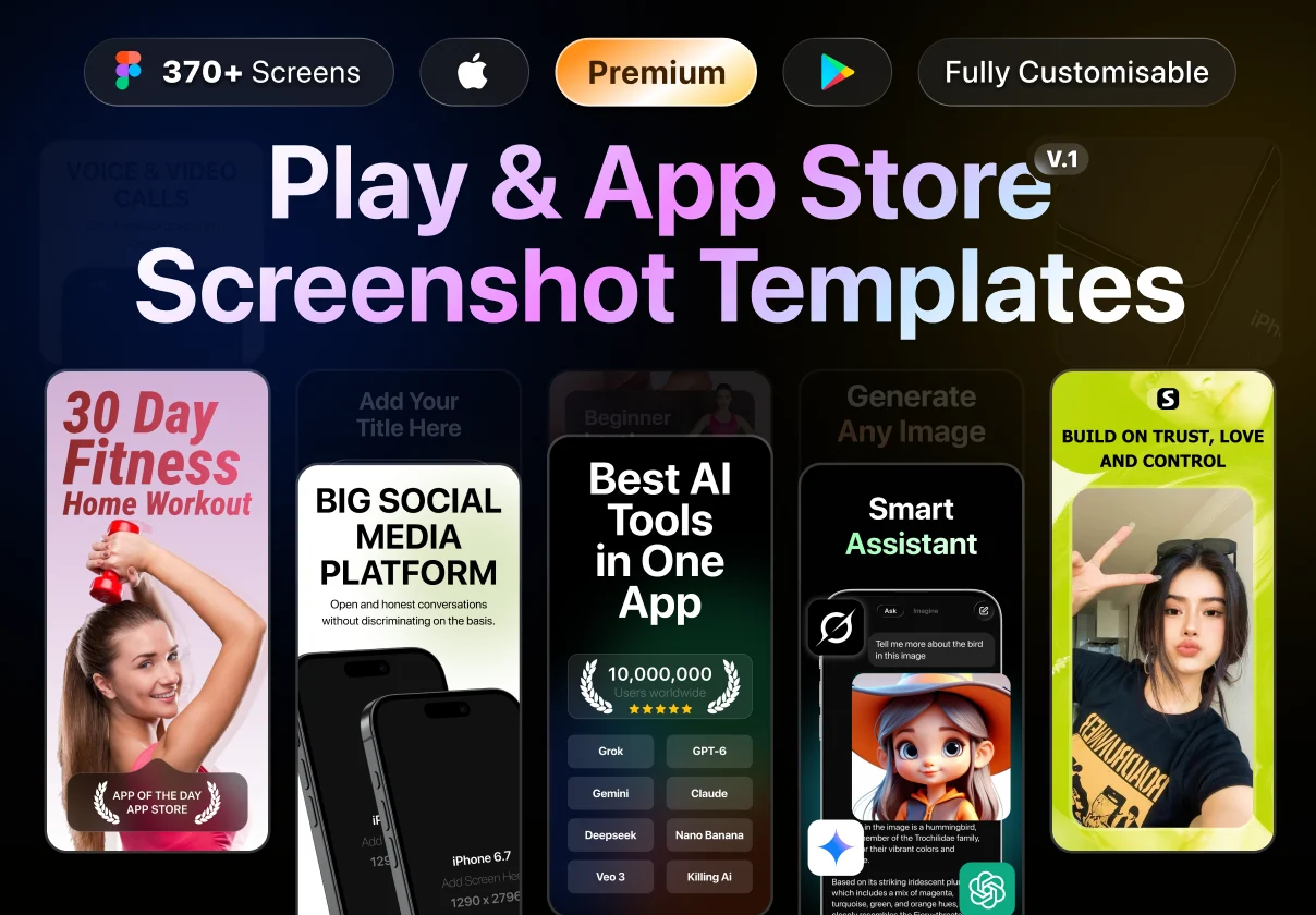 App Store Screenshot Premium Mockup