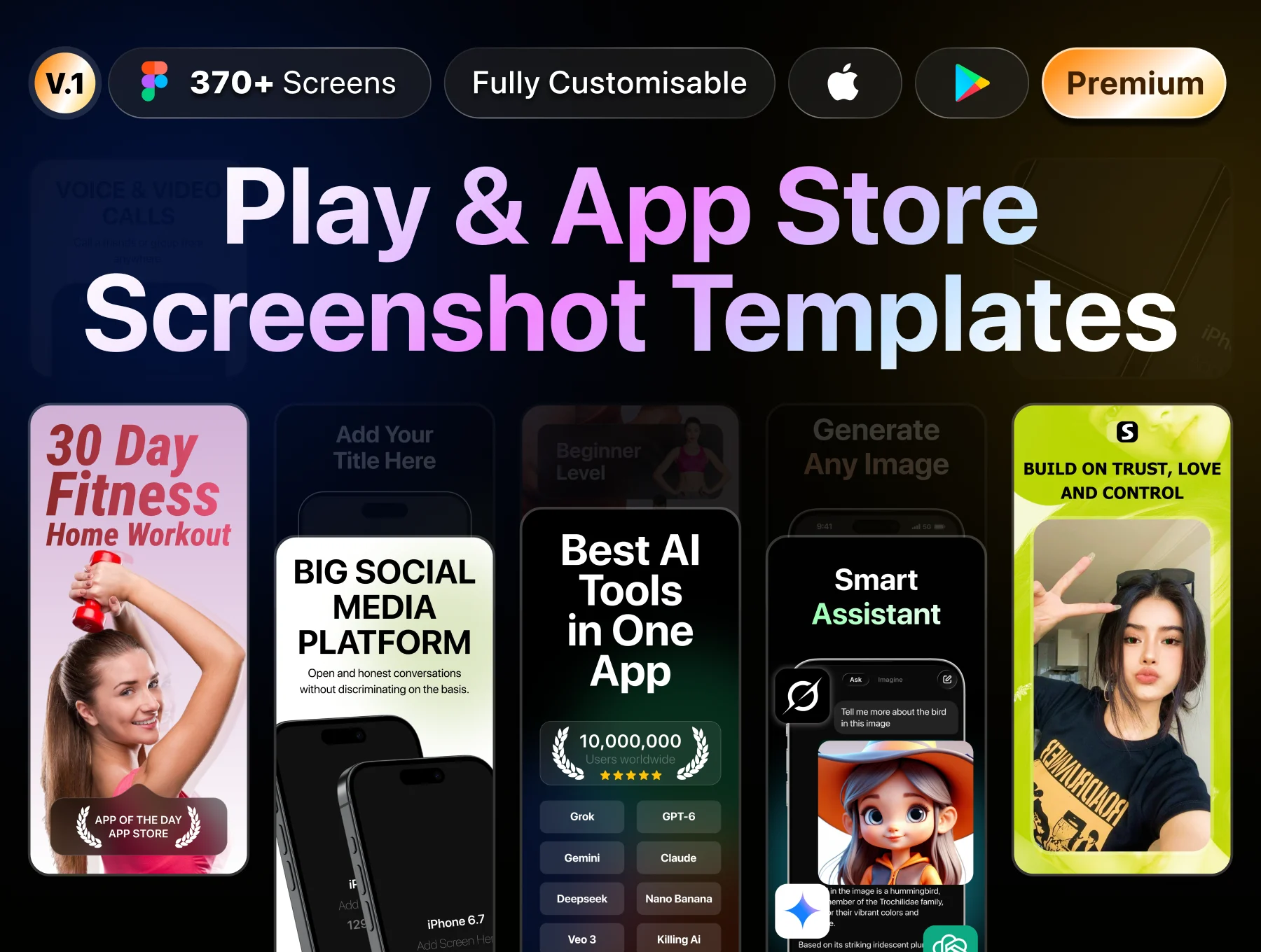 App Store Screenshot Premium Mockup