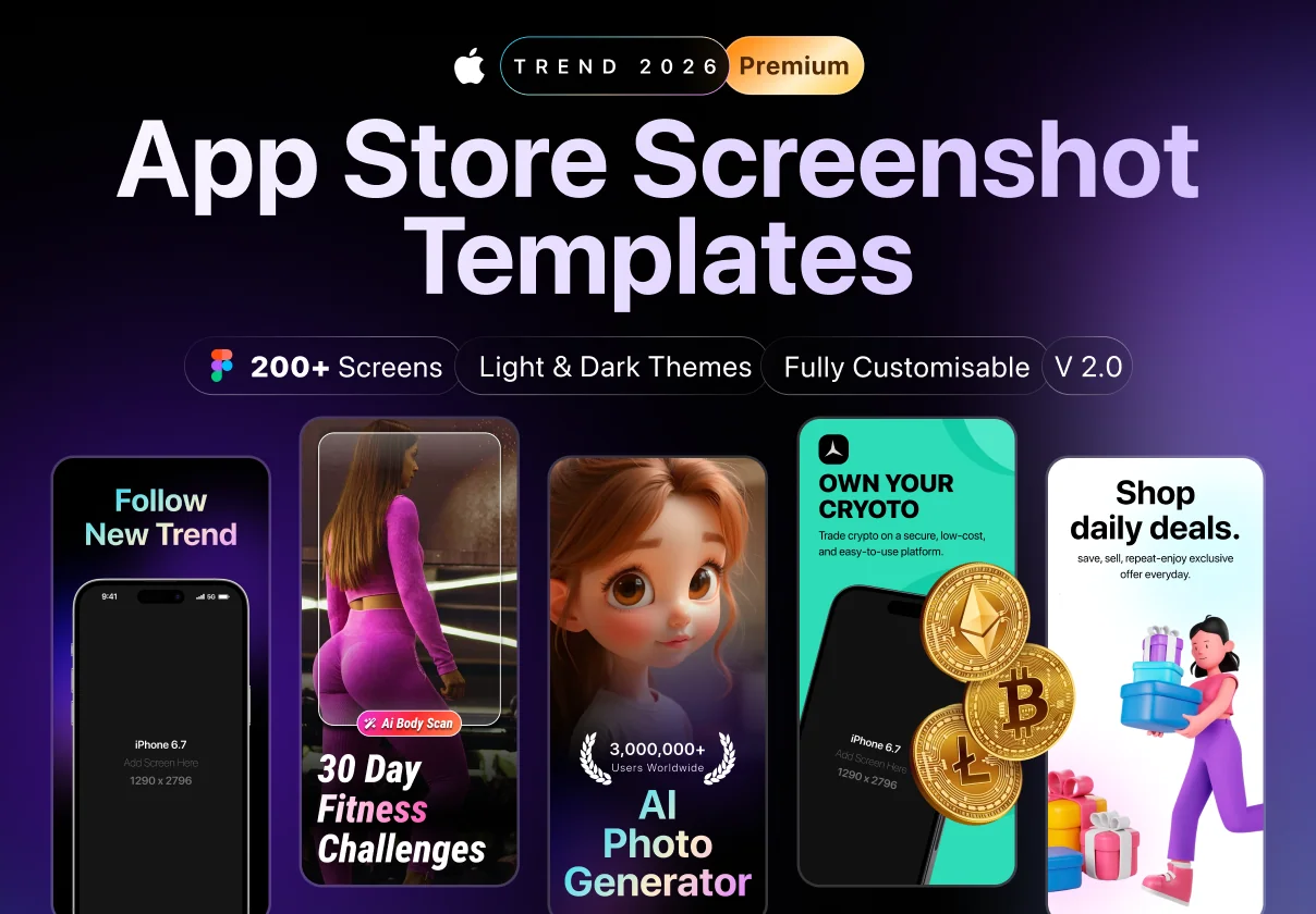 App Store Screenshot Premium Template