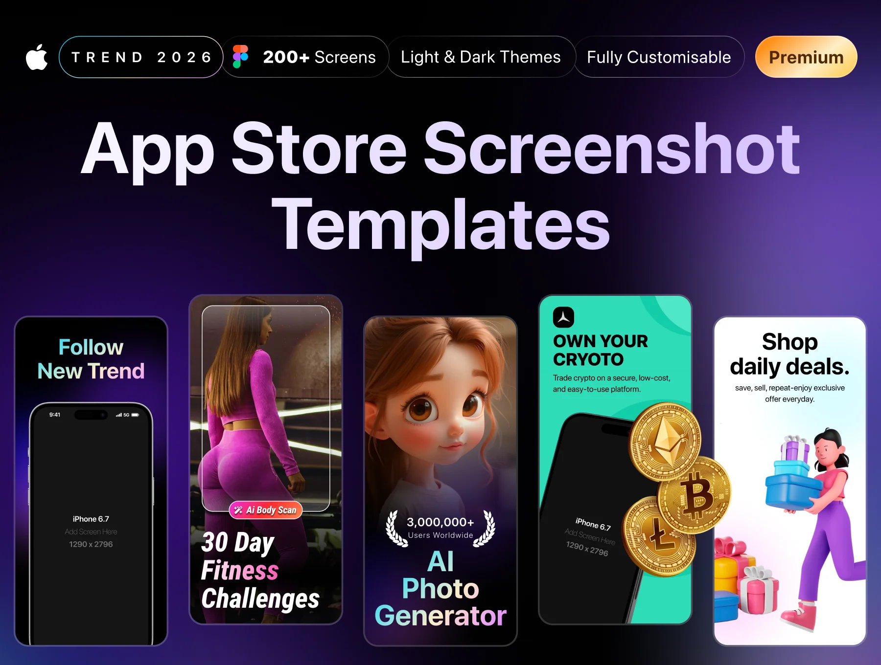 App Store Screenshot Premium Template