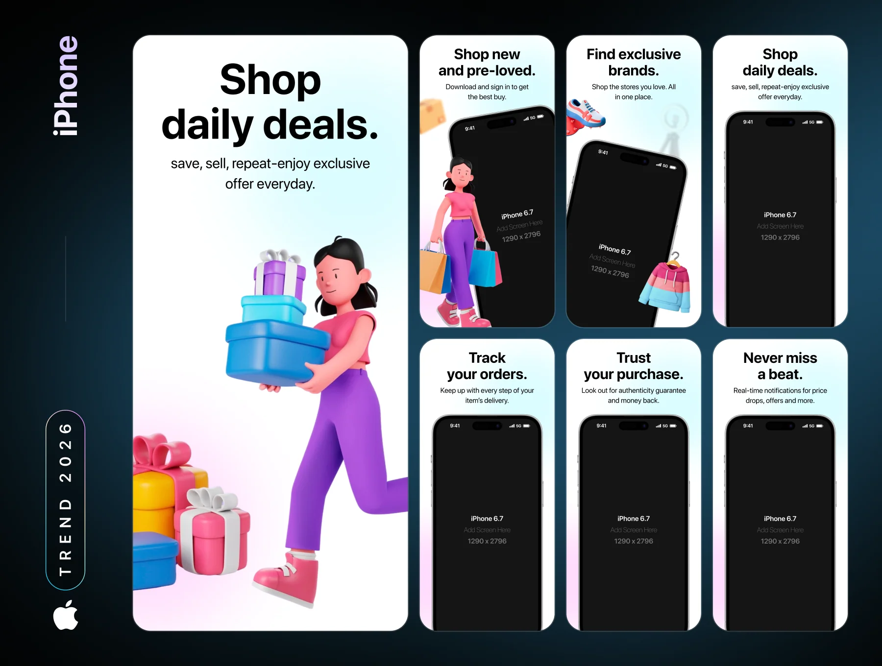 App Store Screenshot Premium Template 4