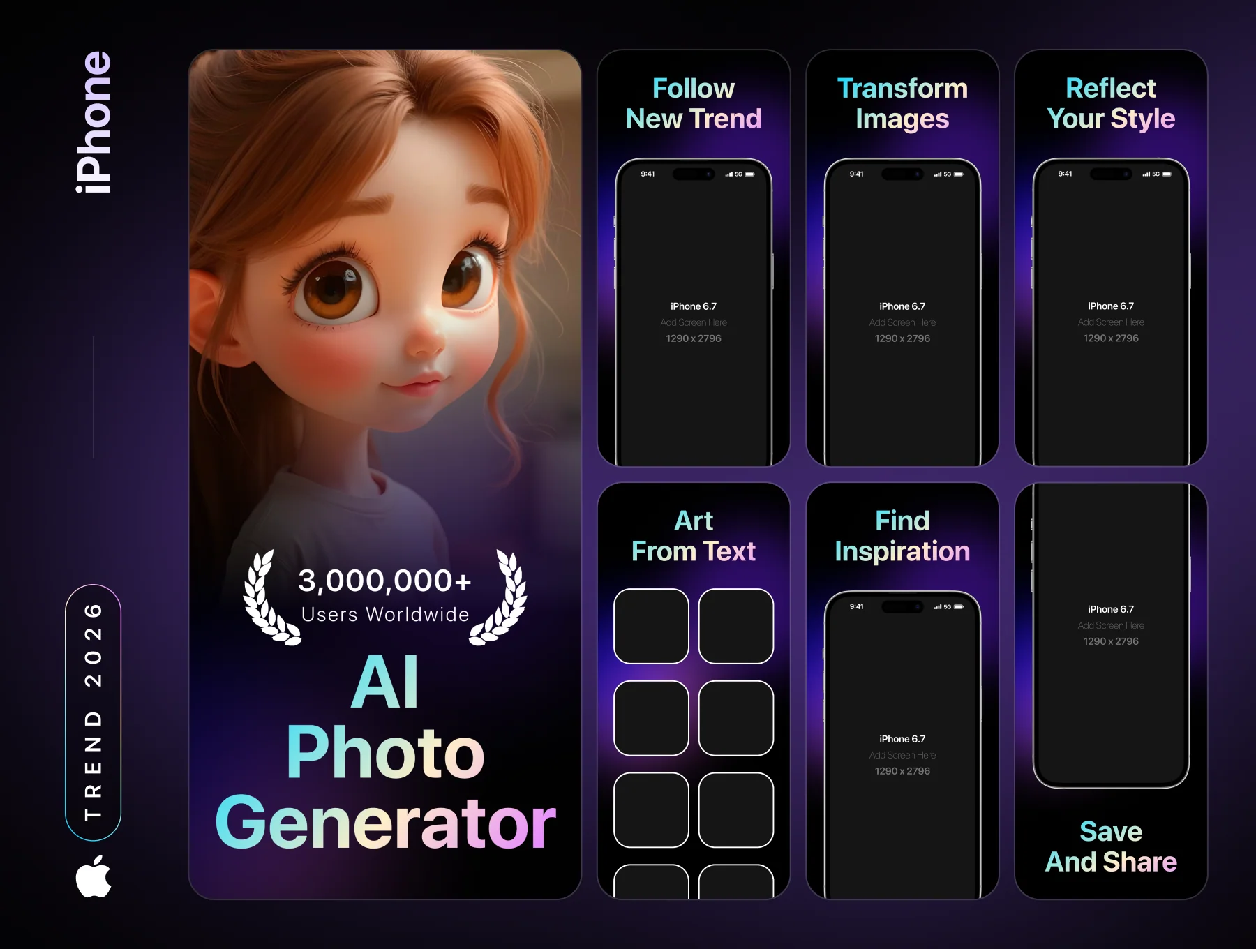 App Store Screenshot Premium Template 5