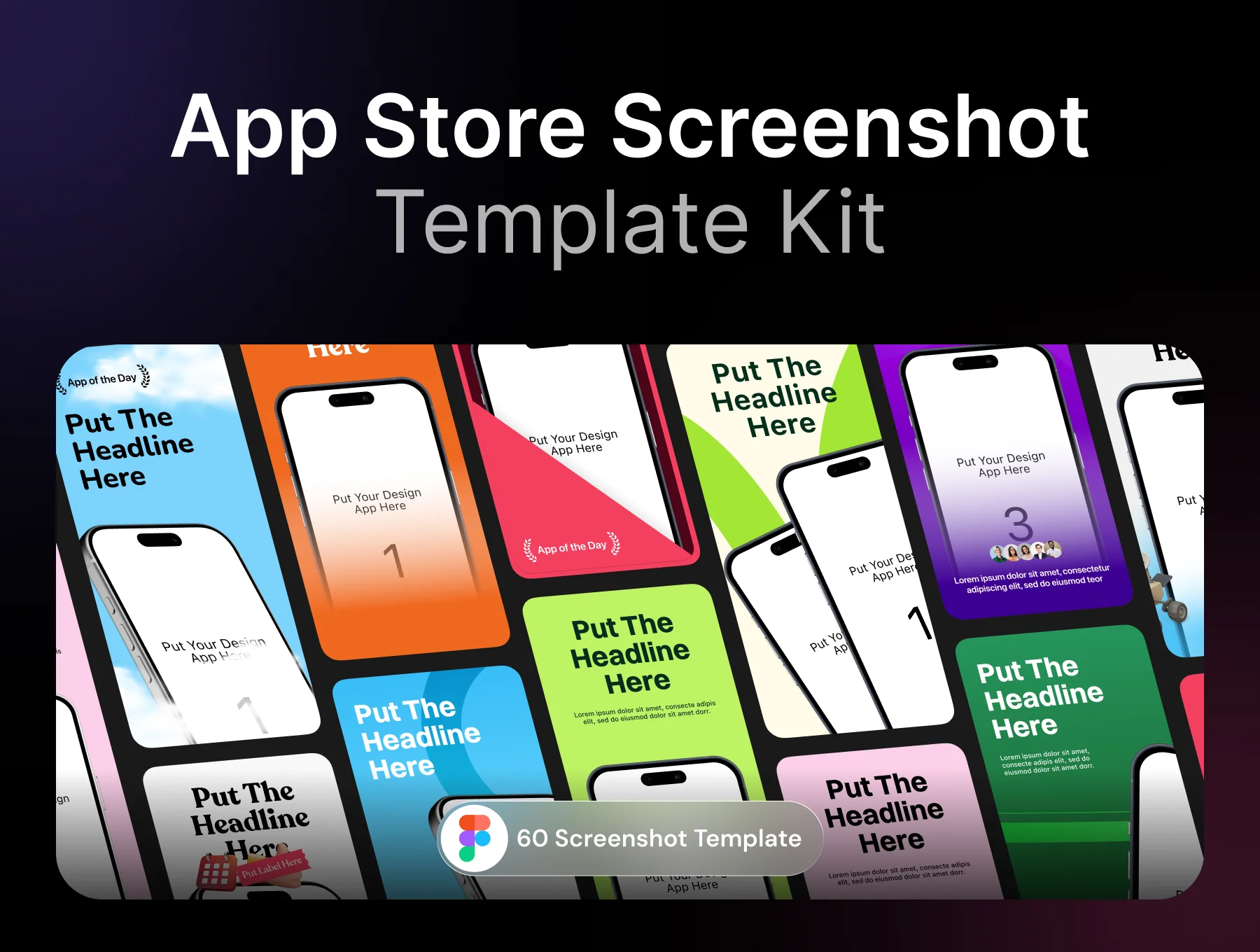 App Store Screenshot Template Kit 20 – 20+ Templates