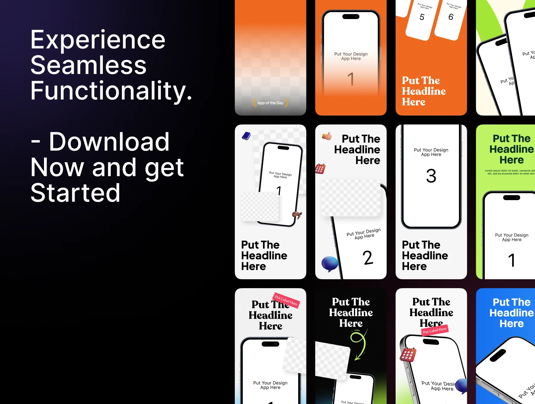 App Store Screenshot Template Kit 20 – 20+ Templates 8