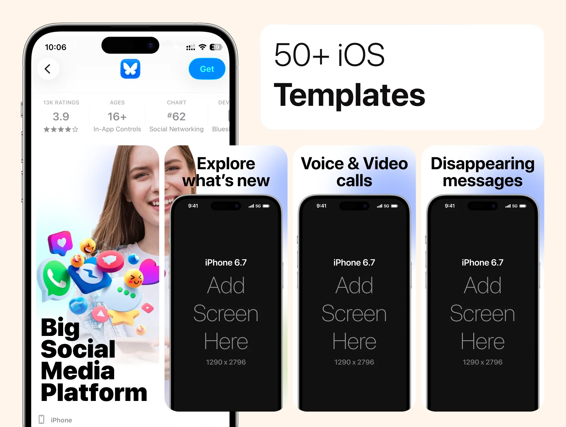 App Store Screenshot Templates & Mockups 2