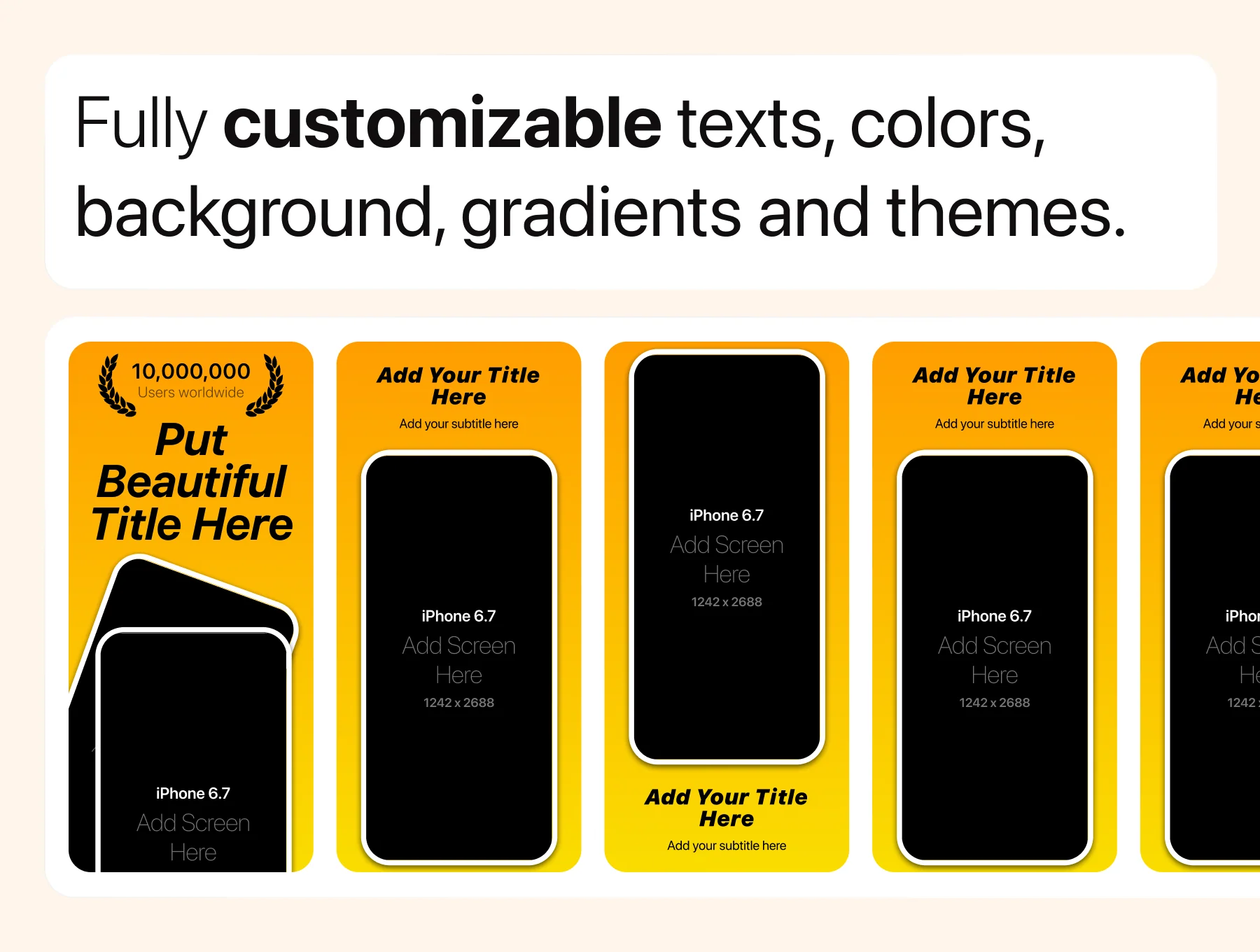 App Store Screenshot Templates & Mockups 4