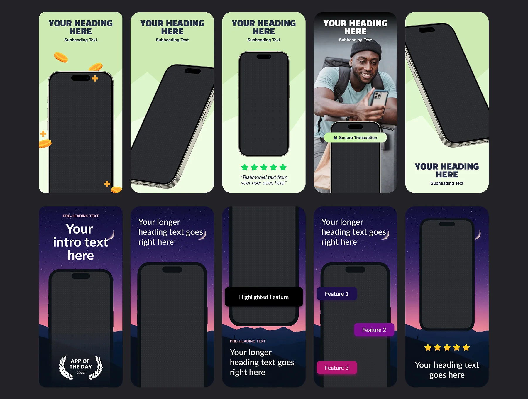 App Store Screenshot Templates 3