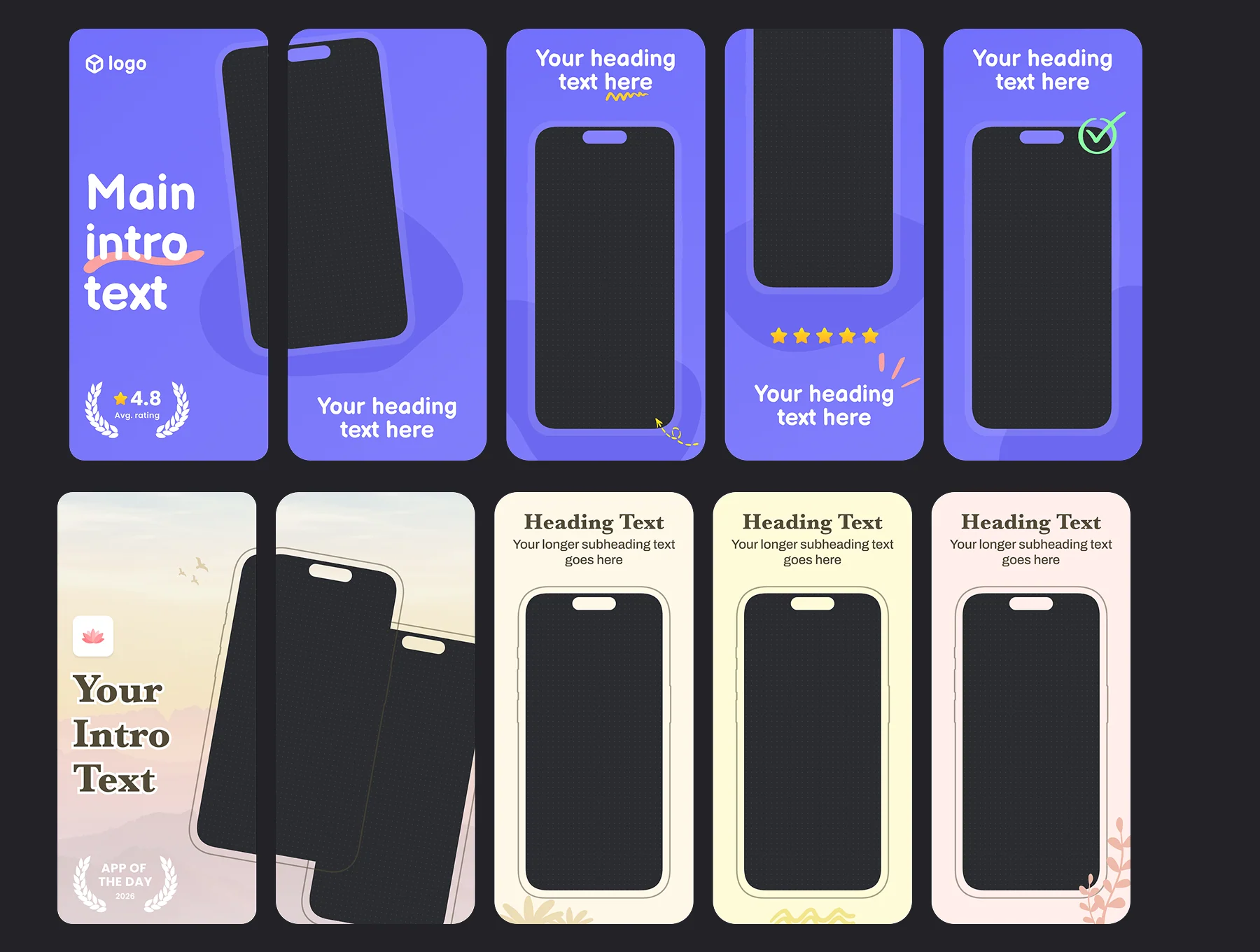 App Store Screenshot Templates 4