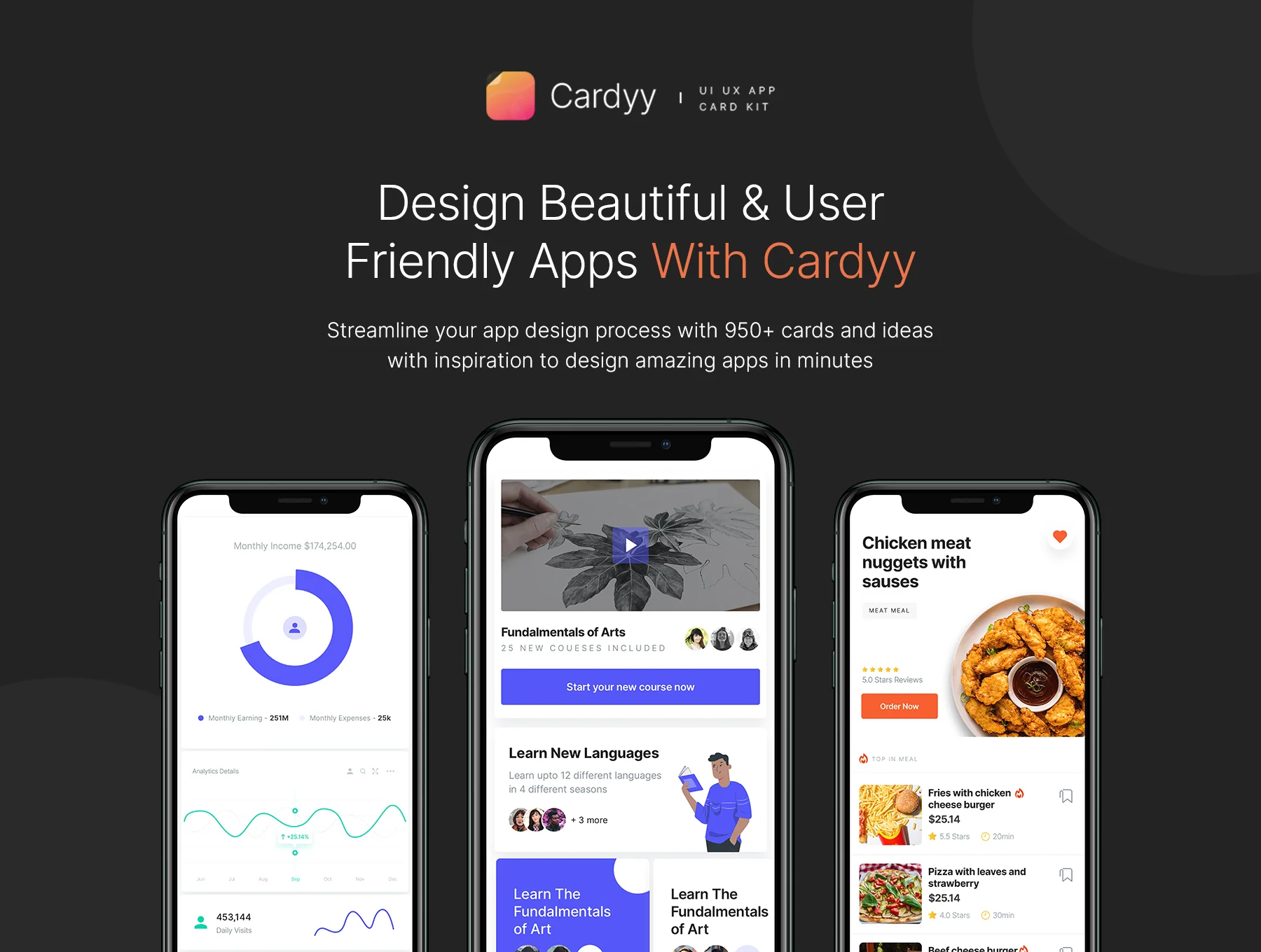 Cardyy - 950+ App UI Cards Kit 6