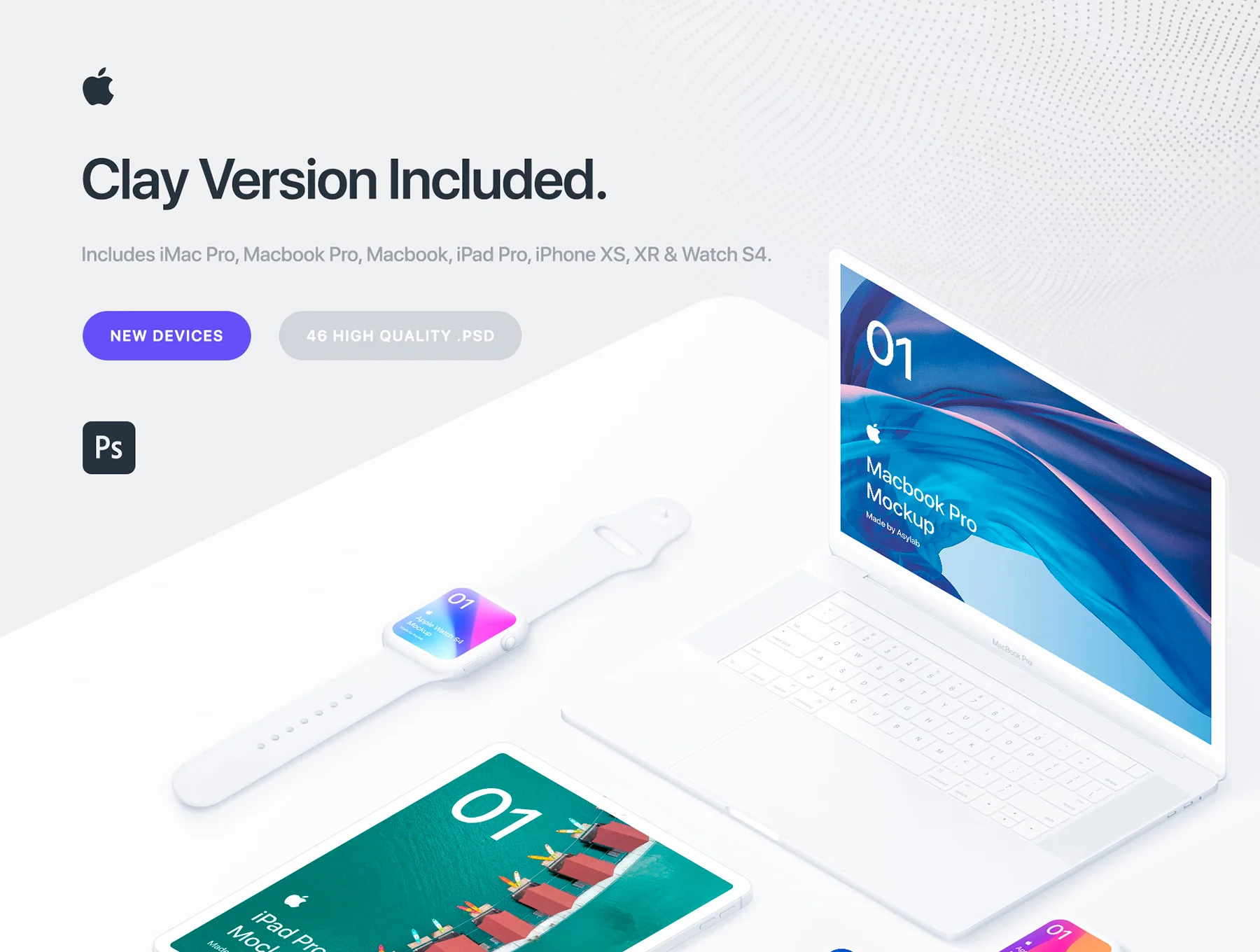 Apple 46 Devices Isometric Mockups 2