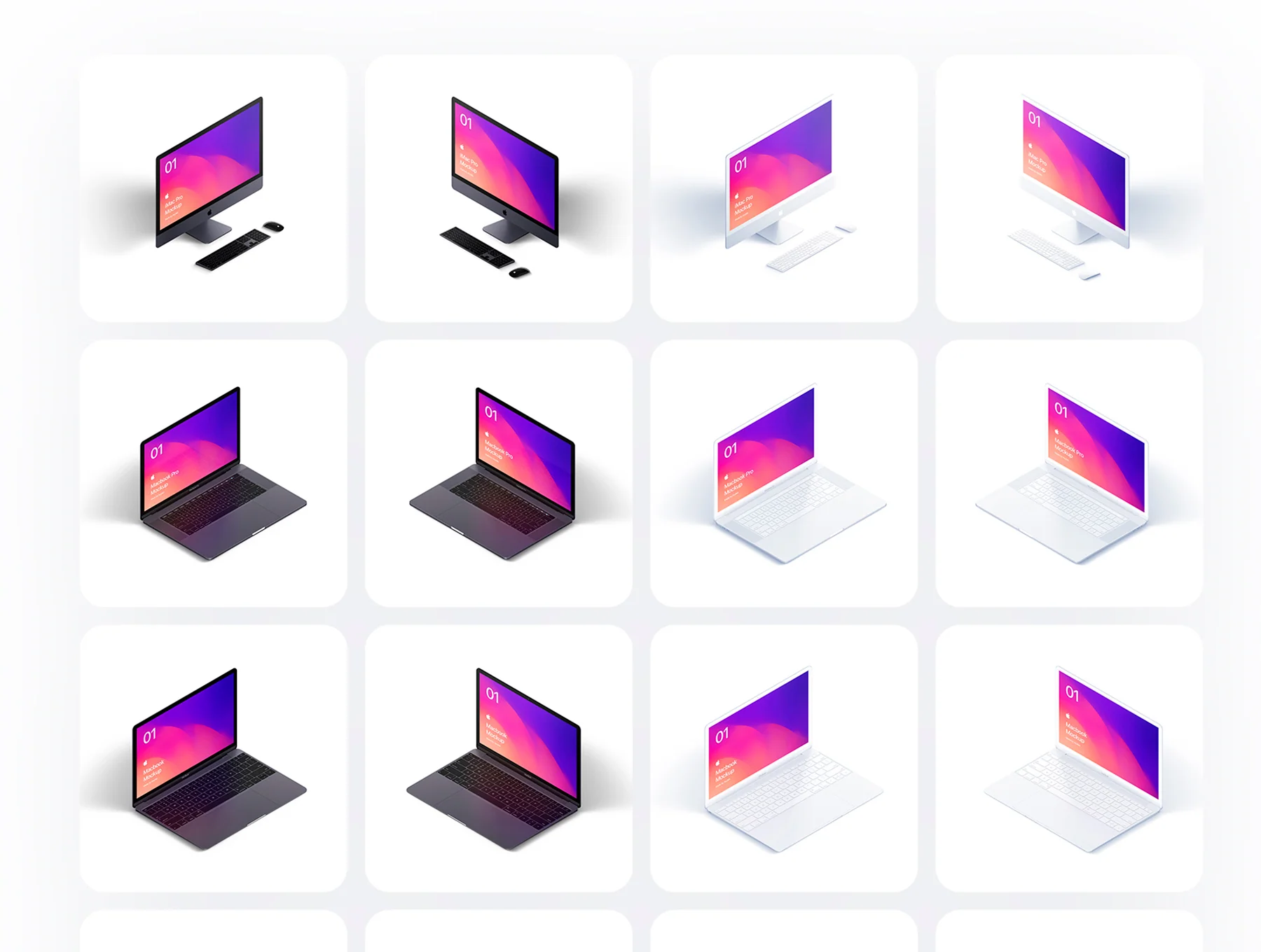 Apple 46 Devices Isometric Mockups 5