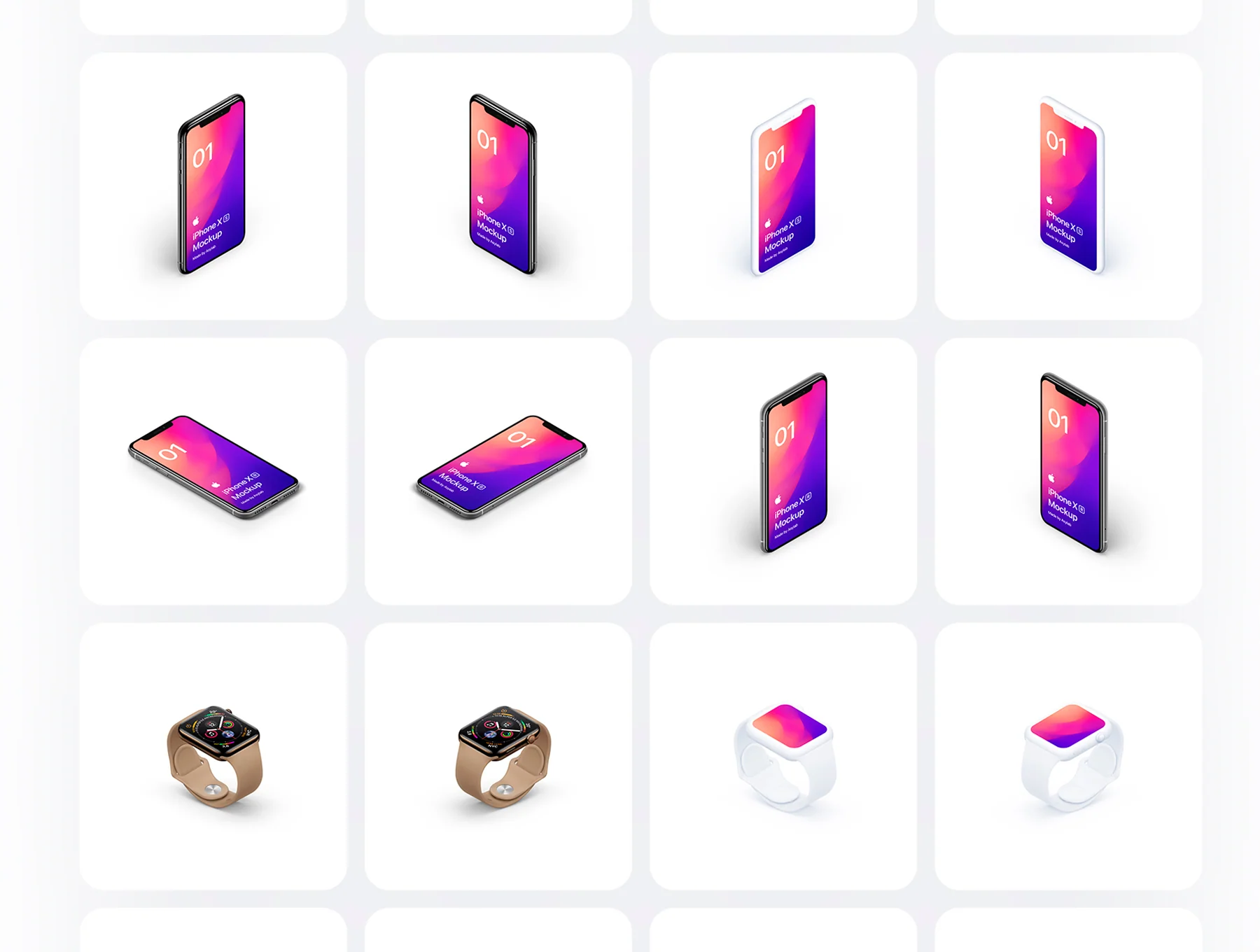 Apple 46 Devices Isometric Mockups 7