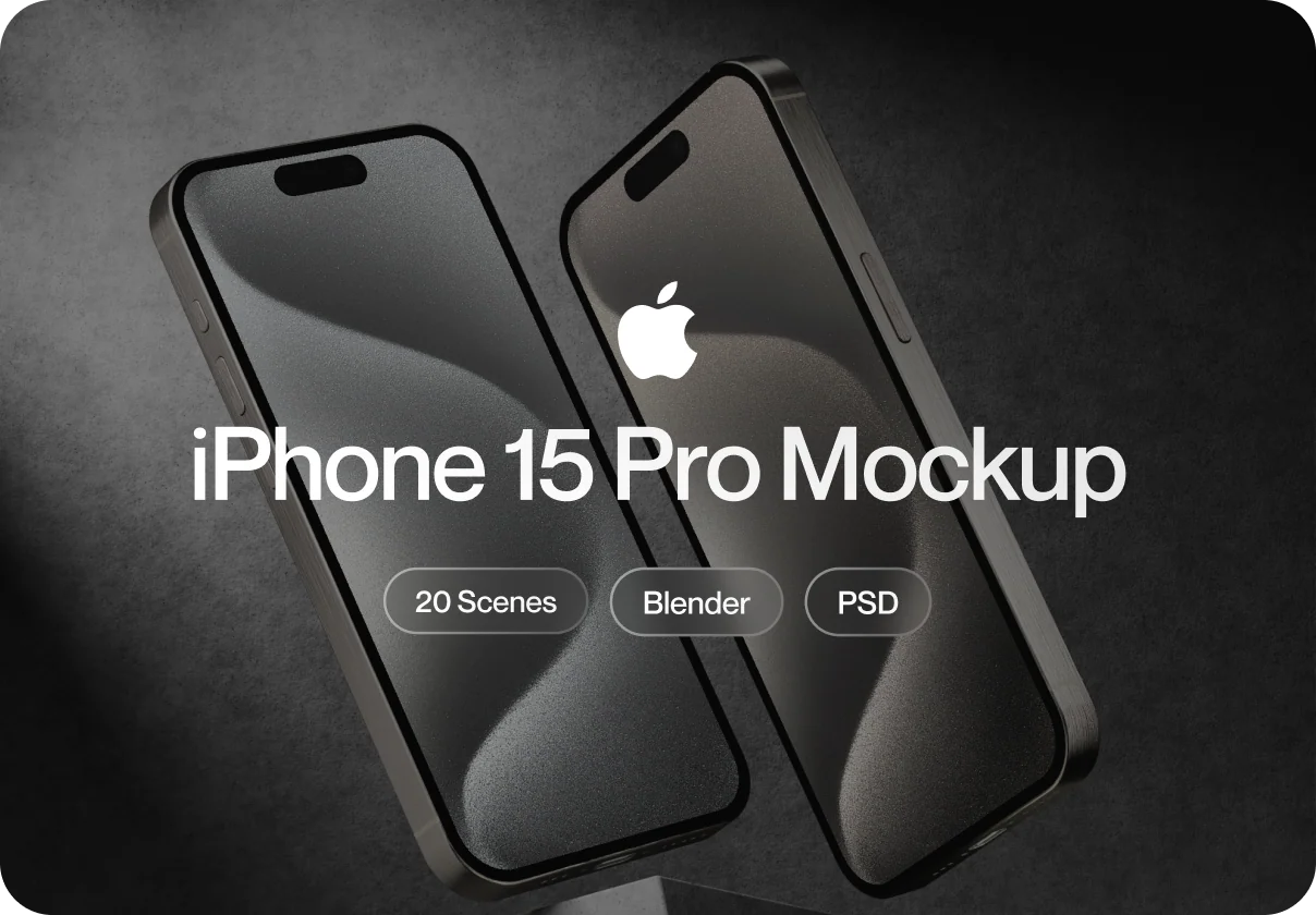 Apple iPhone 15 Pro Mockup