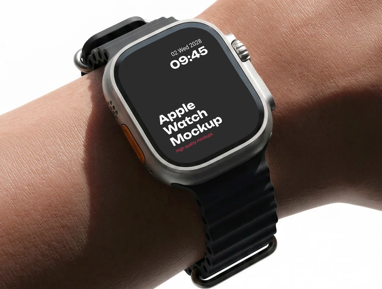 Apple Watch Ultra on a Wrist Mockup