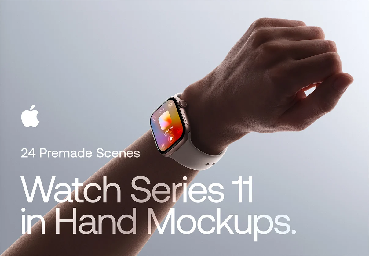 Apple Watch Series 11 in Hand Mockups