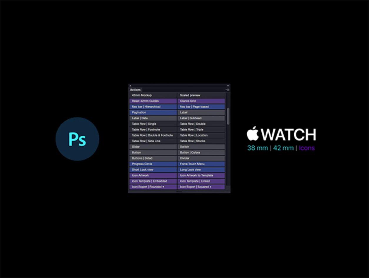 Apple Watch UI Kit Actions 2