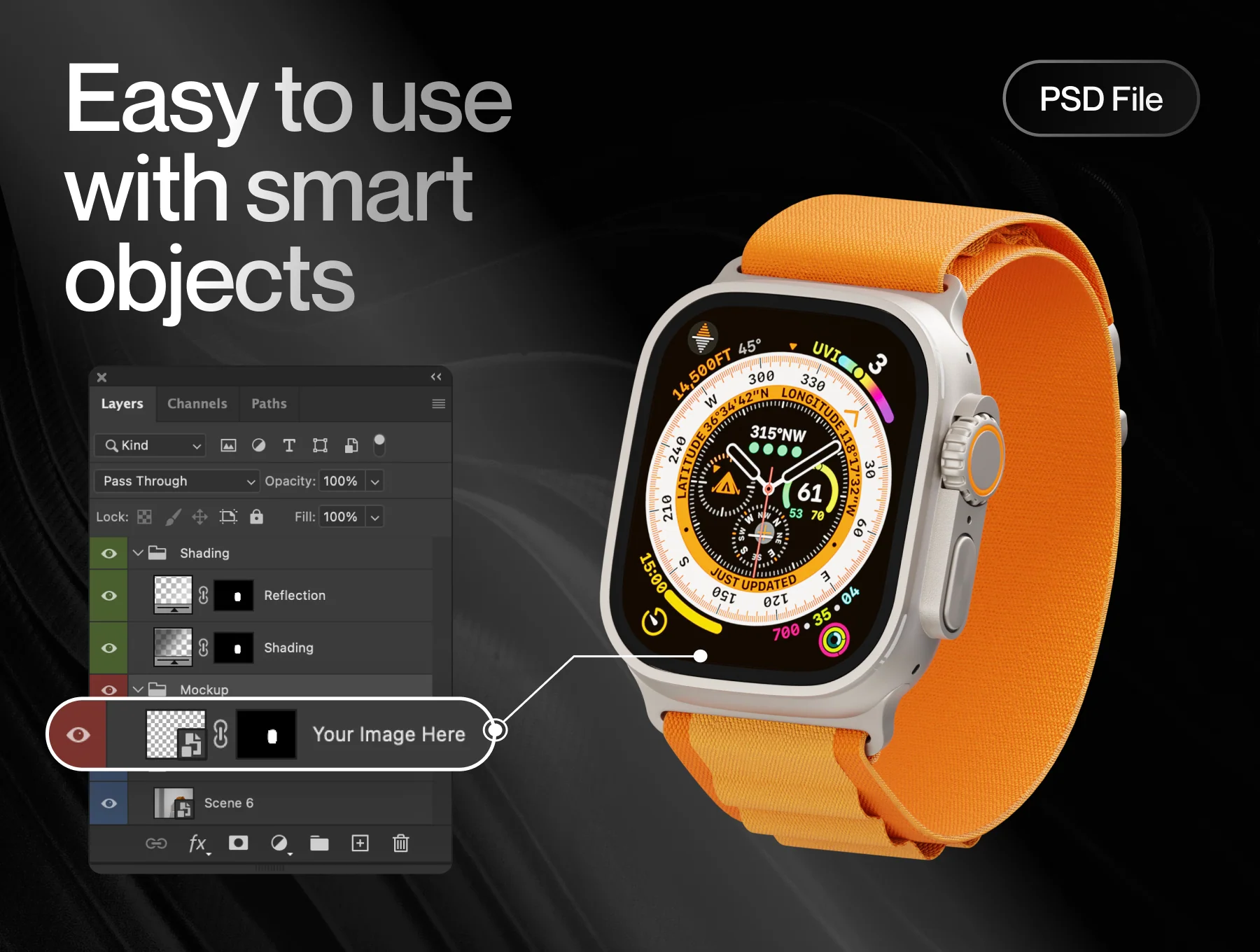 Apple Watch Ultra Mockup 6
