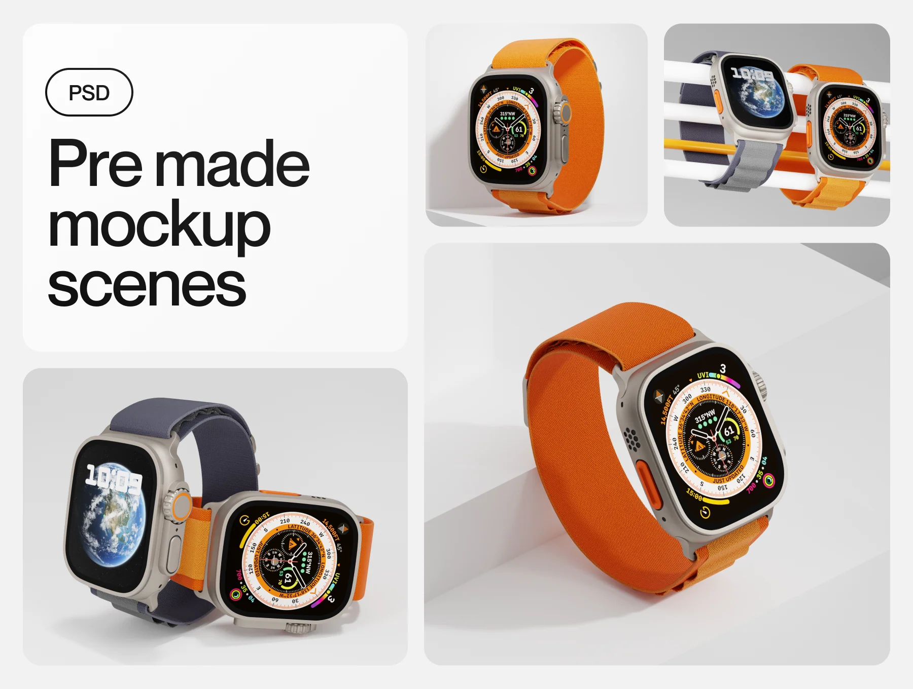 Apple Watch Ultra Mockup 7