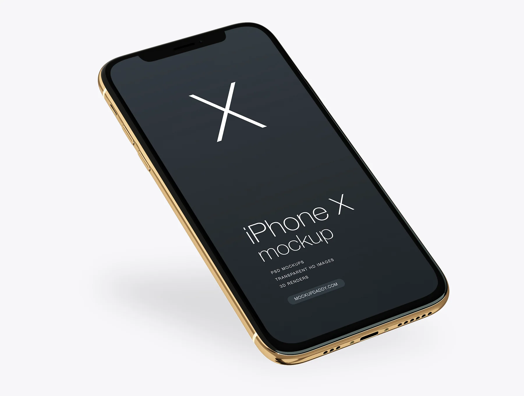 Apple Xs Gold Mockup 2