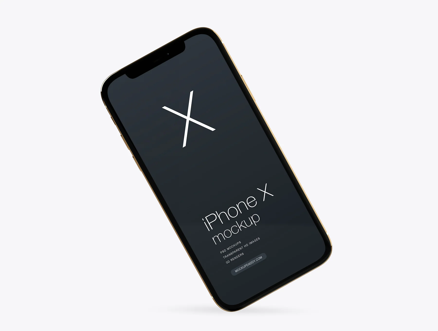 Apple Xs Gold Mockup 3