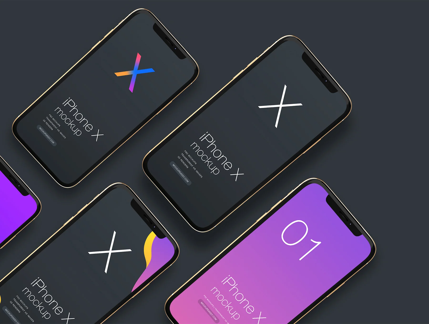 Apple Xs Gold Mockup 8