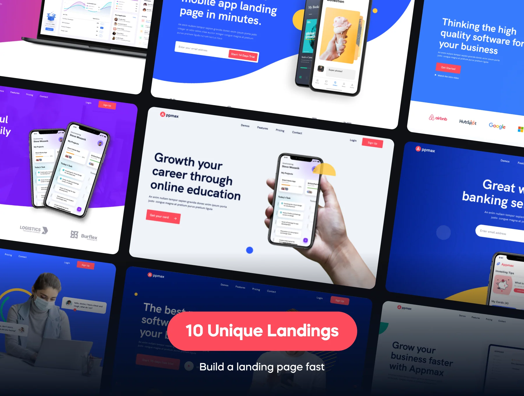 Appmax - Landing Page Design Template 2