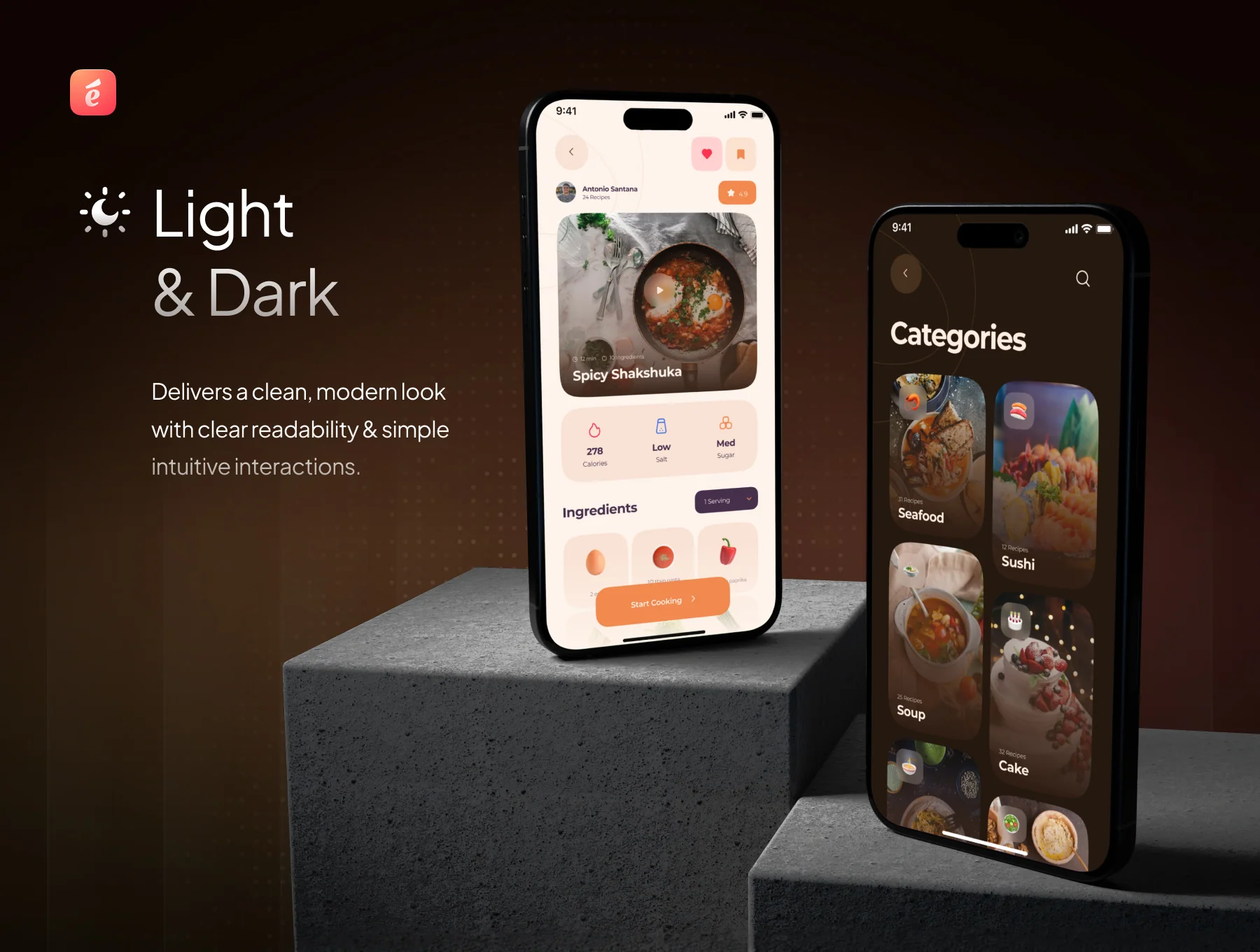 Appétit - Food Recipes App UI Kit 5