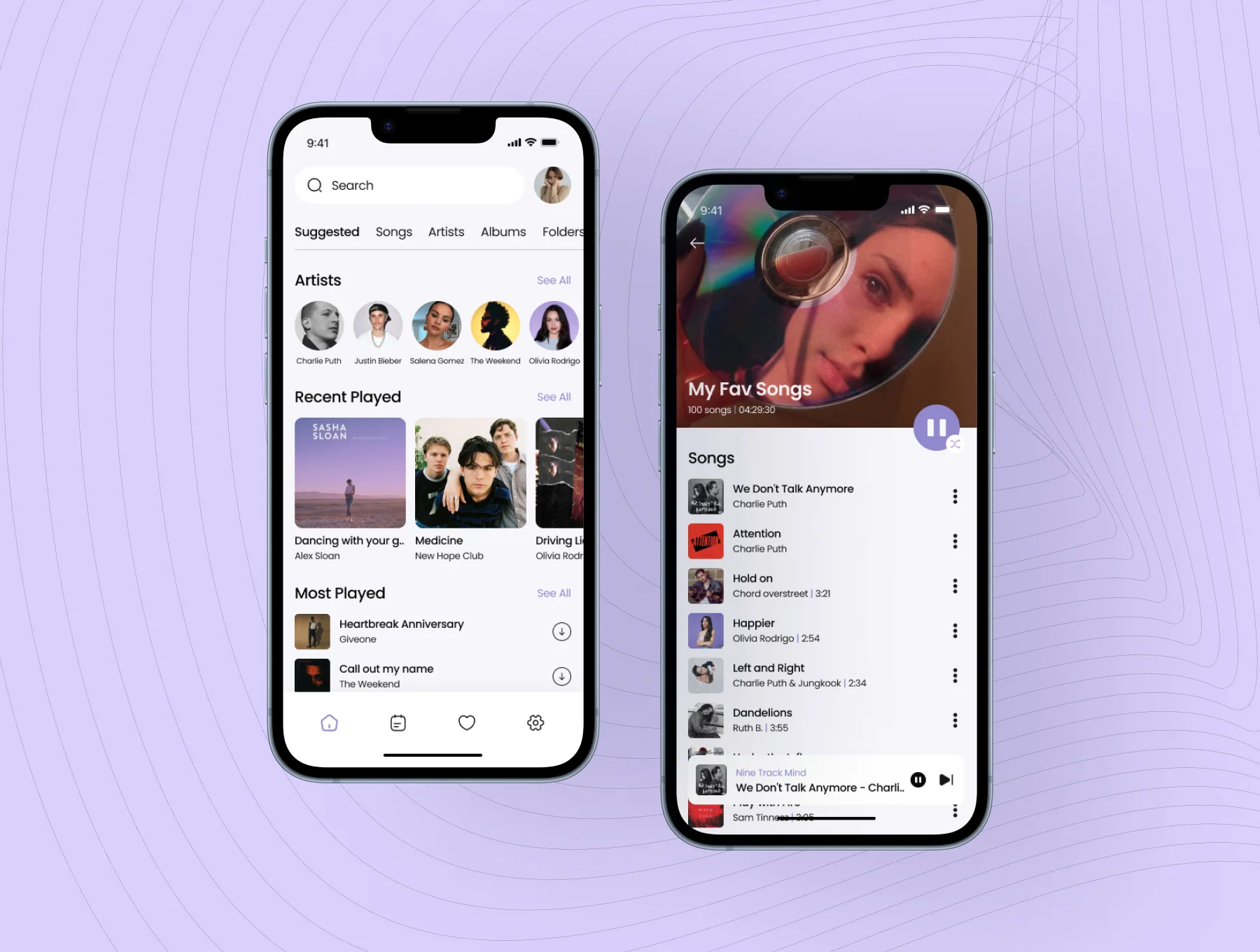 Aquara - Music App UI Kit 4