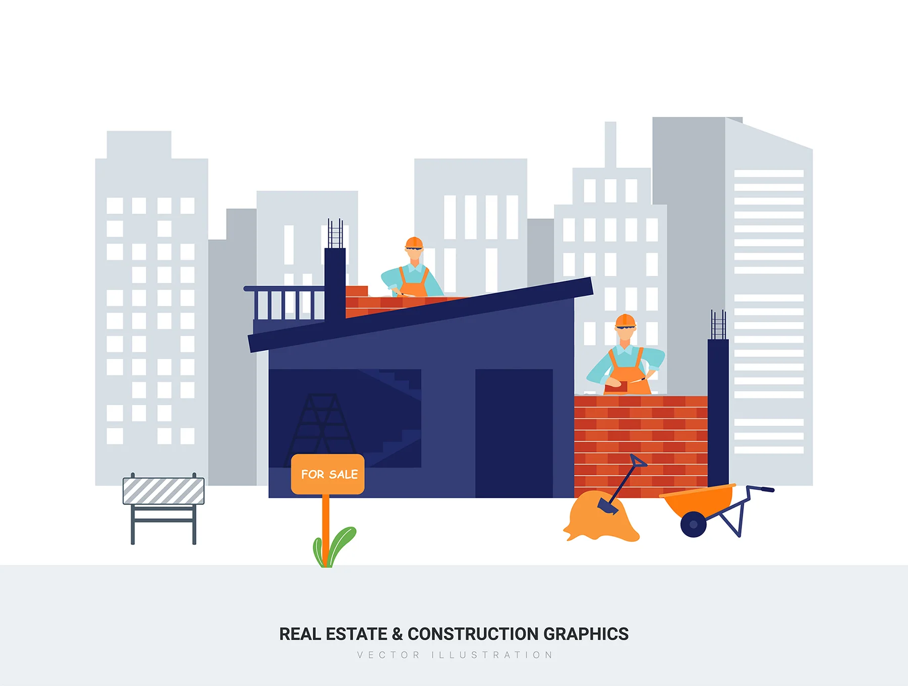 Aquarius - Real Estate & Construction Vector Scenes 9