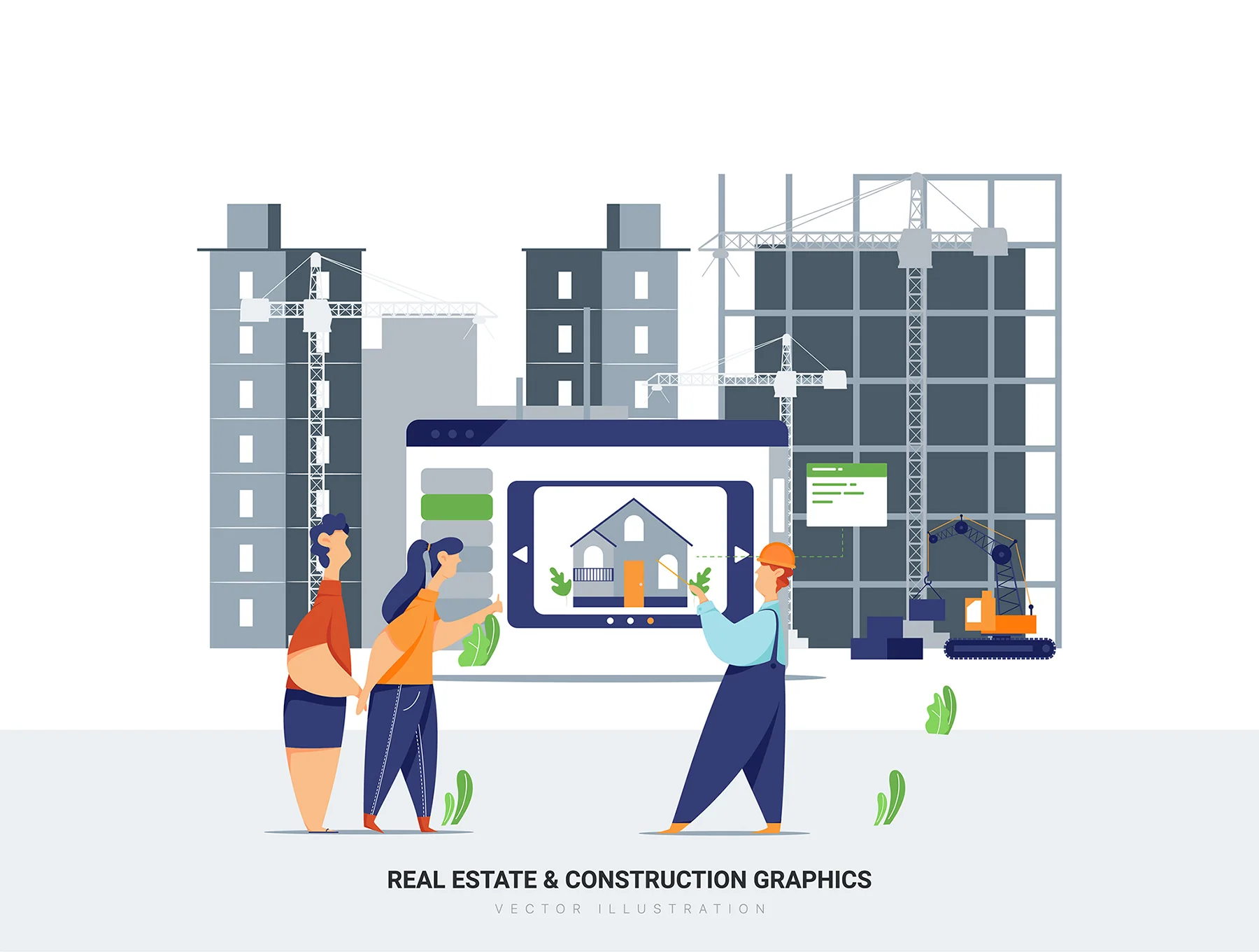 Aquarius - Real Estate & Construction Vector Scenes 11